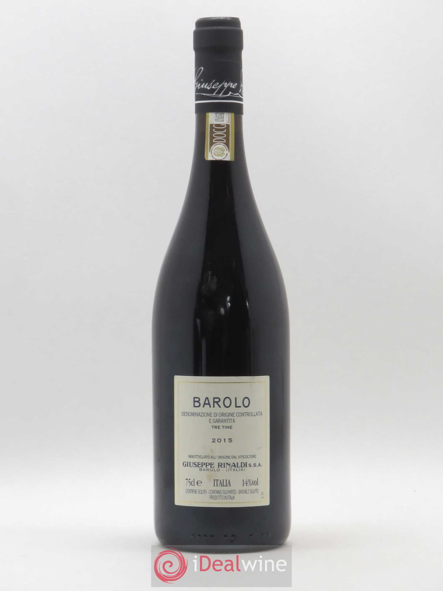 Barolo DOCG Tre Tine Giuseppe Rinaldi 2015 - Posten von 1 Flasche - 1