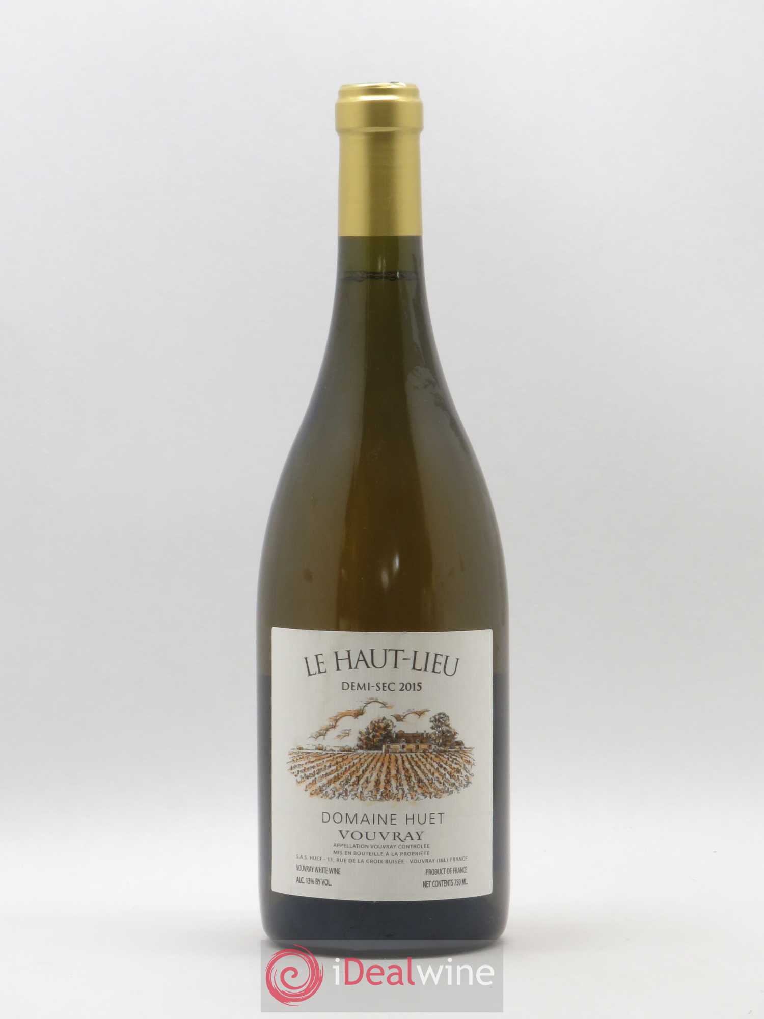 Vouvray Le Haut-Lieu Demi-Sec Domaine Huet 2015 - Lot de 1 bouteille - 0