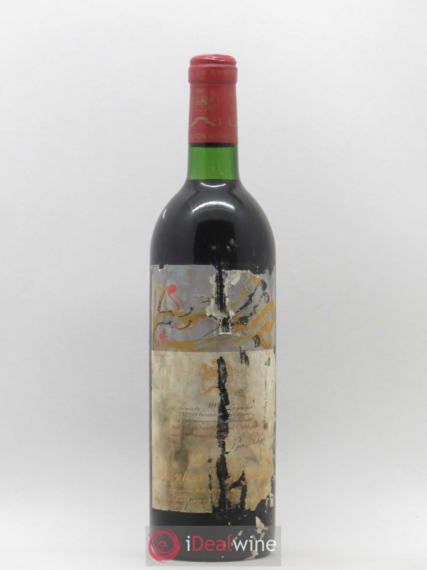 Château Mouton Rothschild 1er Grand Cru Classé 1981 - Lot de 1 bouteille - 0