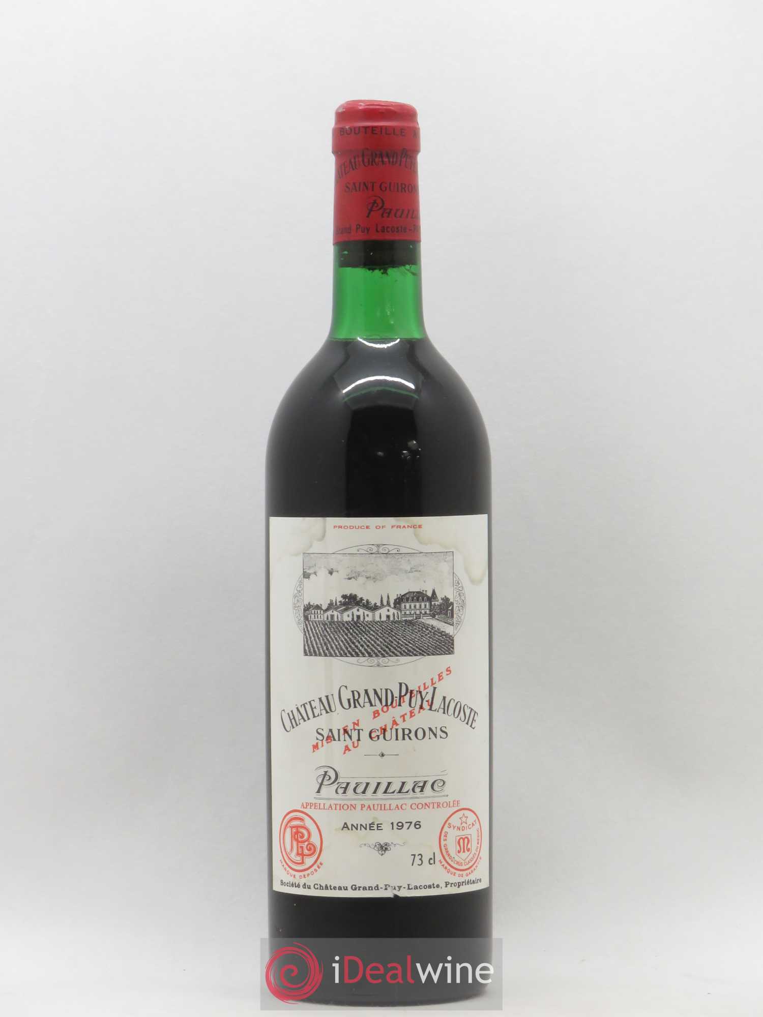 Château Grand Puy Lacoste 5ème Grand Cru Classé 1976 - Lot de 1 bouteille - 0