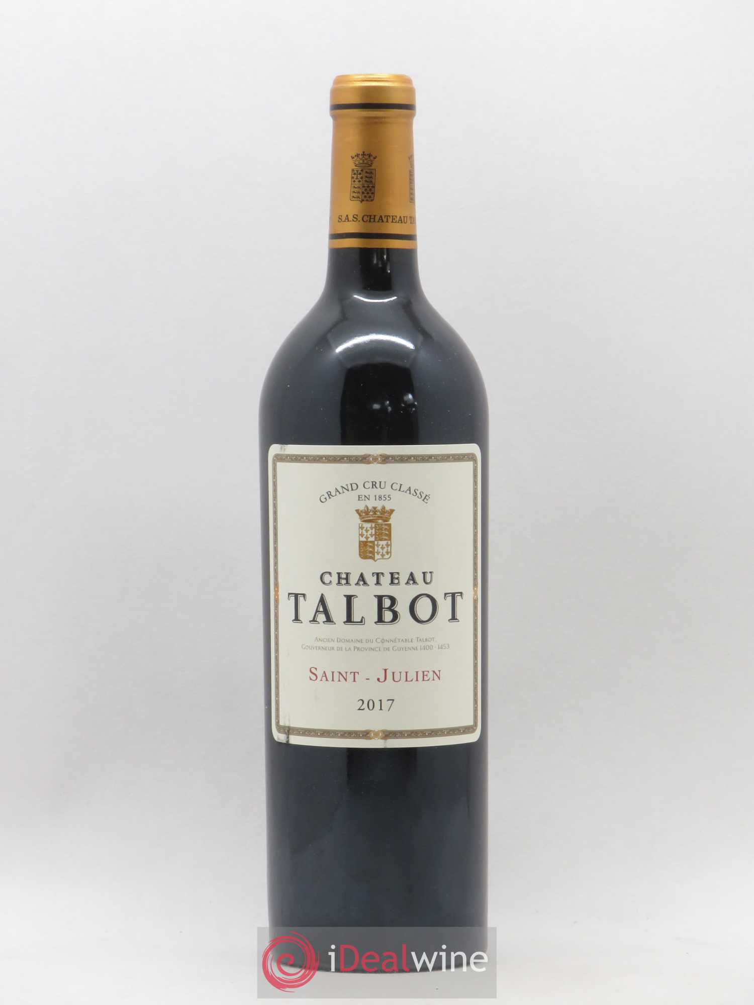 Château Talbot 4ème Grand Cru Classé 2017 - Lot de 1 bouteille - 0