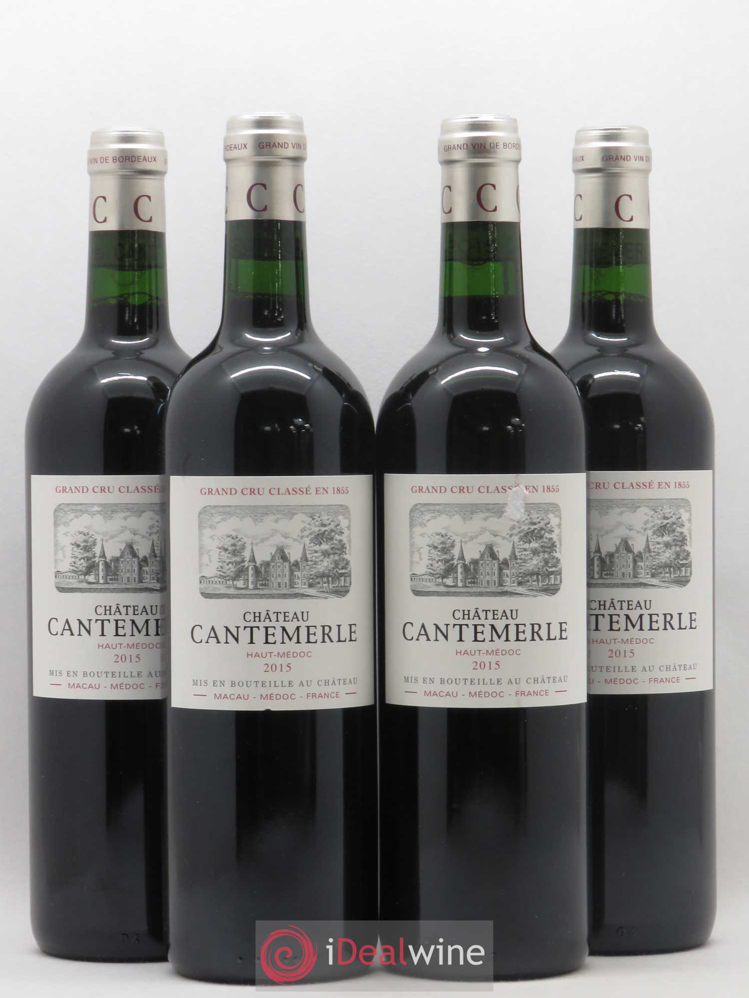 Château Cantemerle 5ème Grand Cru Classé 2015 - Lot de 4 bouteilles - 0