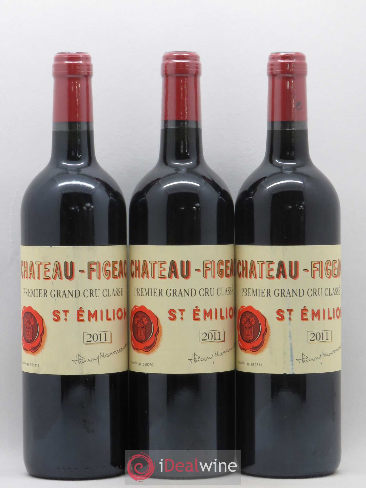 Château Figeac 1er Grand Cru Classé A 2011 - Lot de 3 bouteilles - 0
