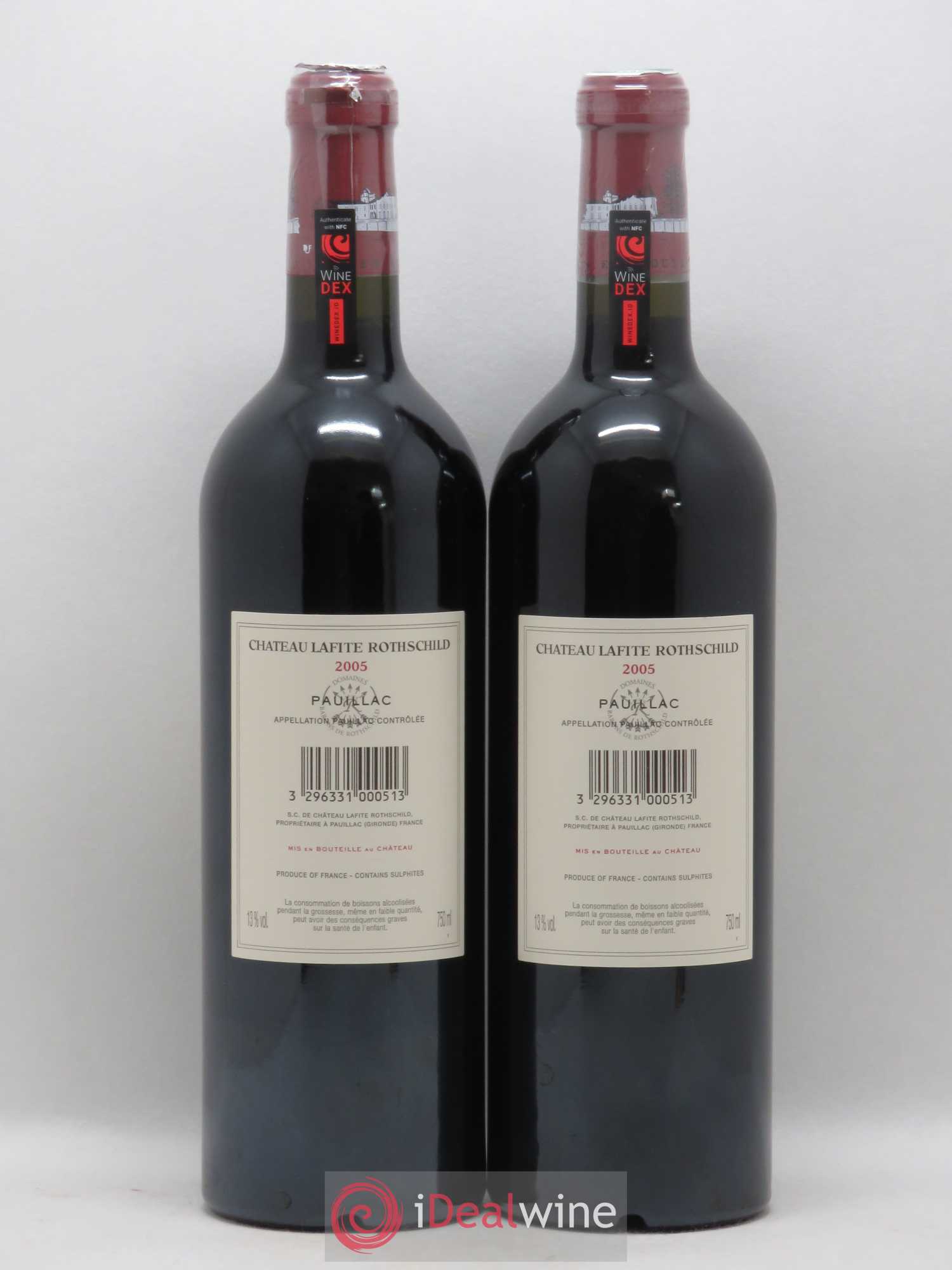 Château Lafite Rothschild 1er Grand Cru Classé 2005 - Lot de 2 bouteilles - 1