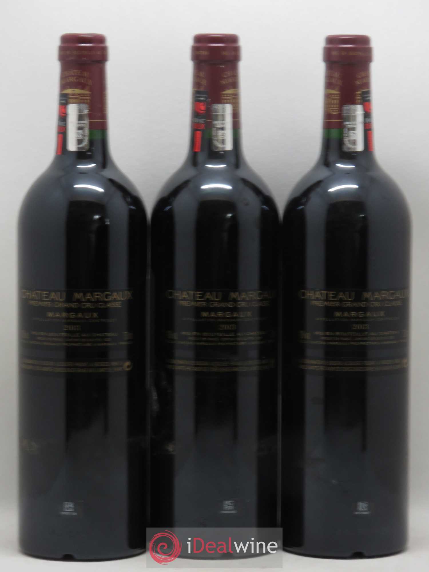 Château Margaux 1er Grand Cru Classé 2013 - Lot de 3 bouteilles - 1