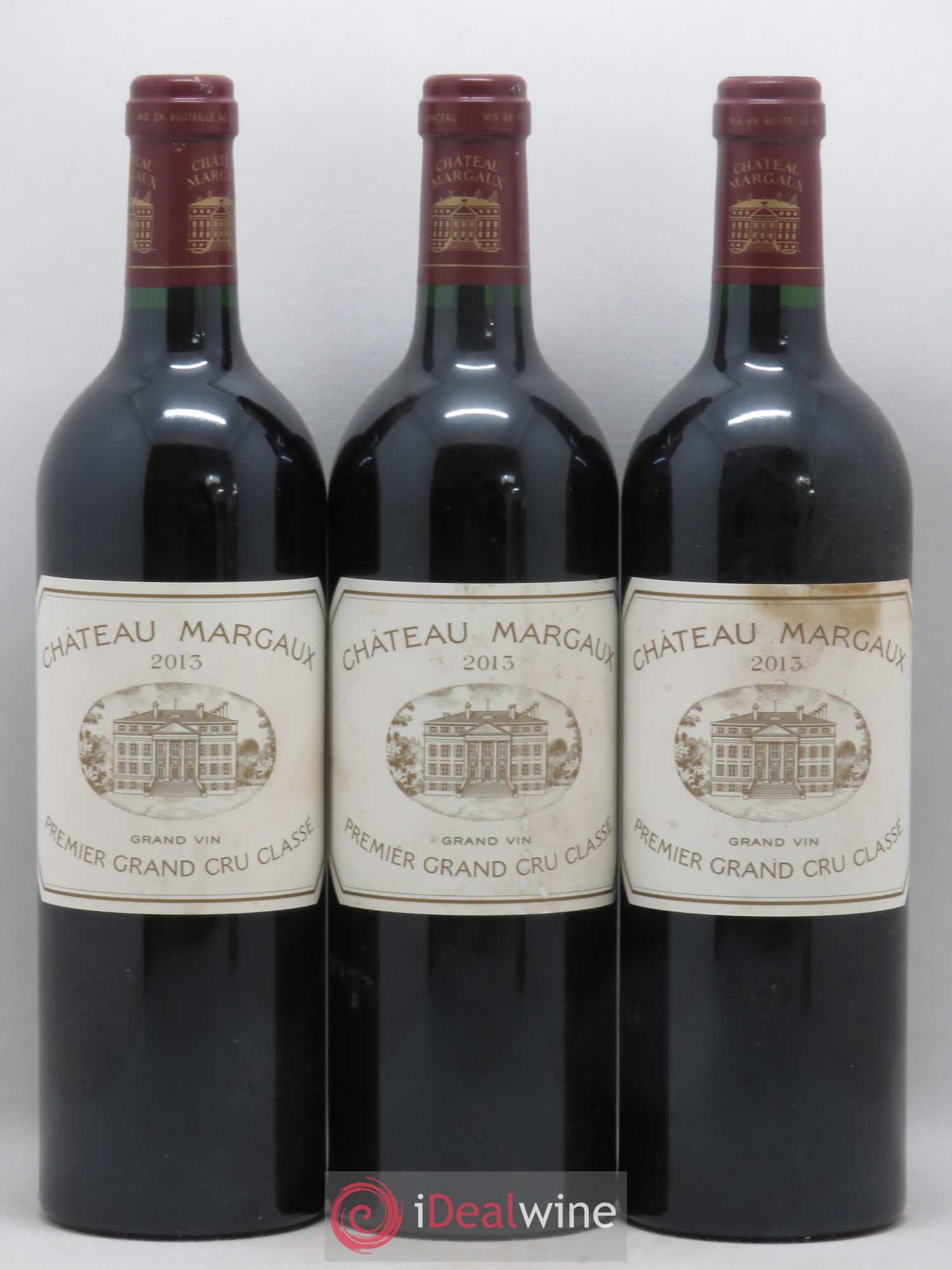 Château Margaux 1er Grand Cru Classé 2013 - Lot de 3 bouteilles - 0