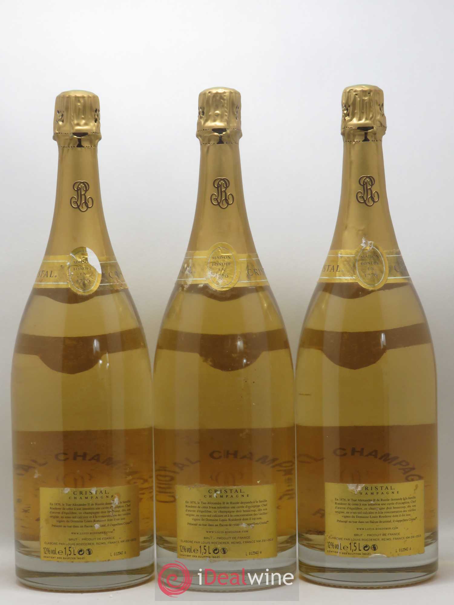 Cristal Louis Roederer 2009 - Lot de 3 magnums - 1