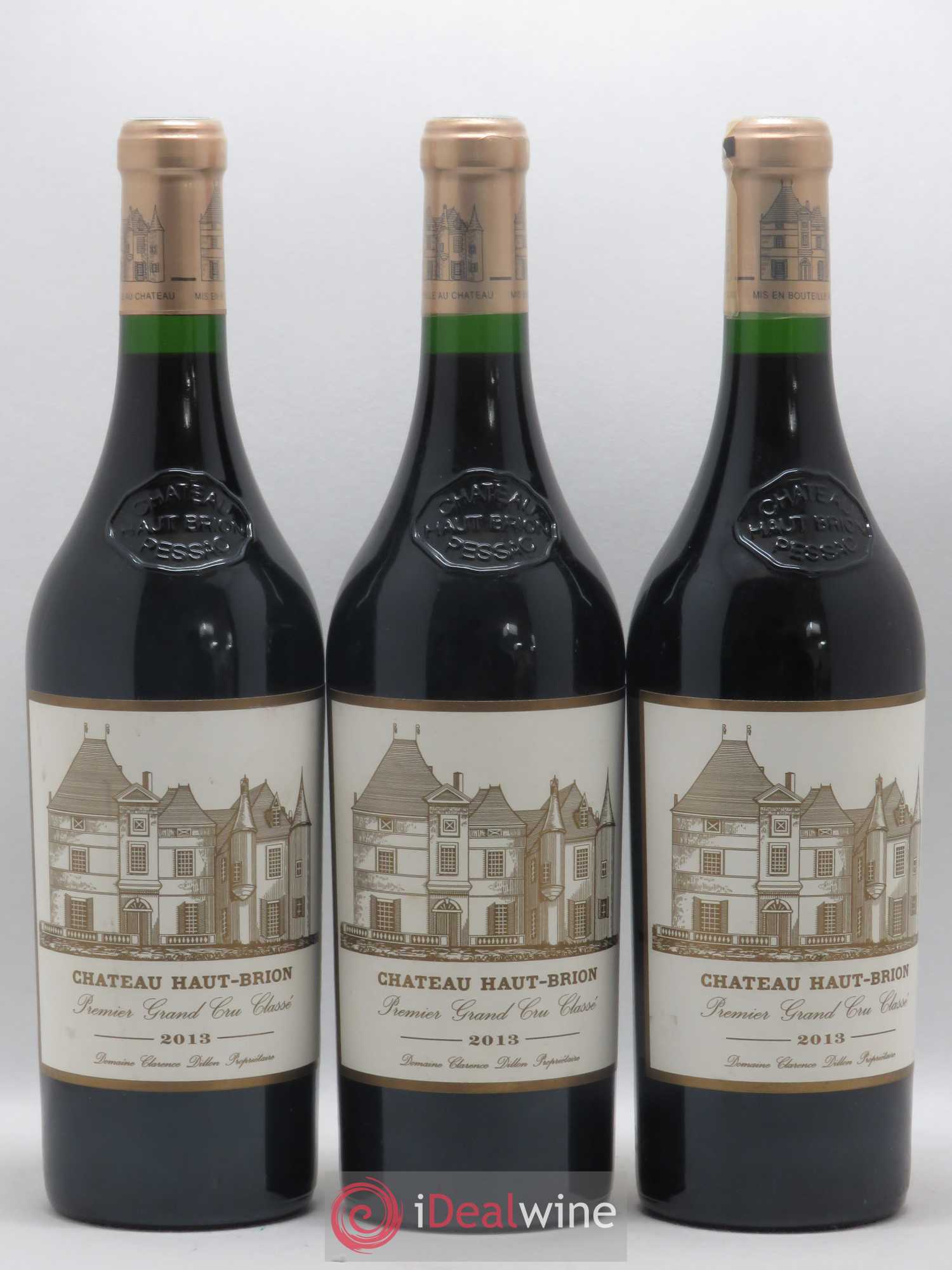 Château Haut Brion 1er Grand Cru Classé 2013 - Lot de 3 bouteilles - 0