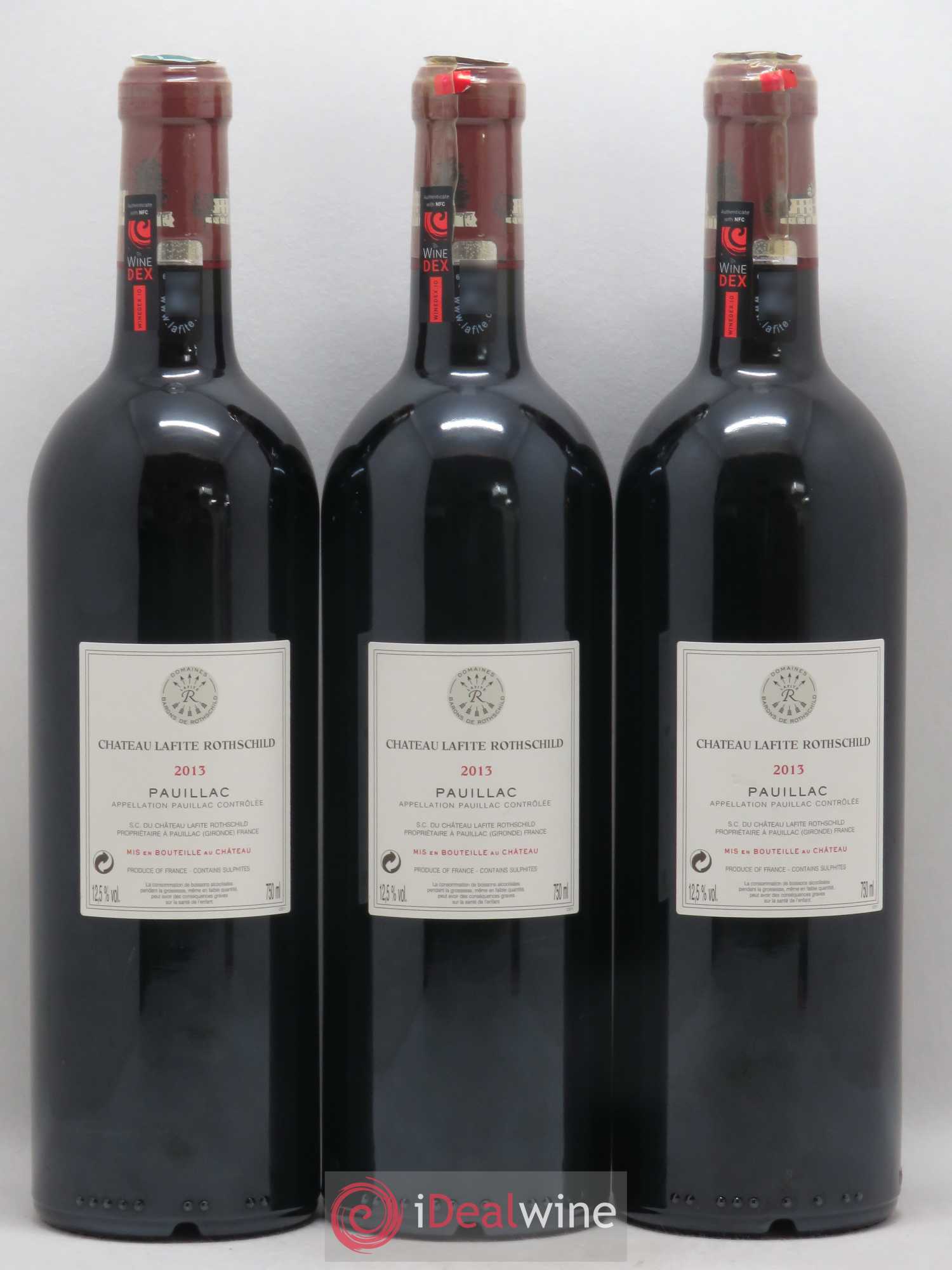 Château Lafite Rothschild 1er Grand Cru Classé 2013 - Lot de 3 bouteilles - 1