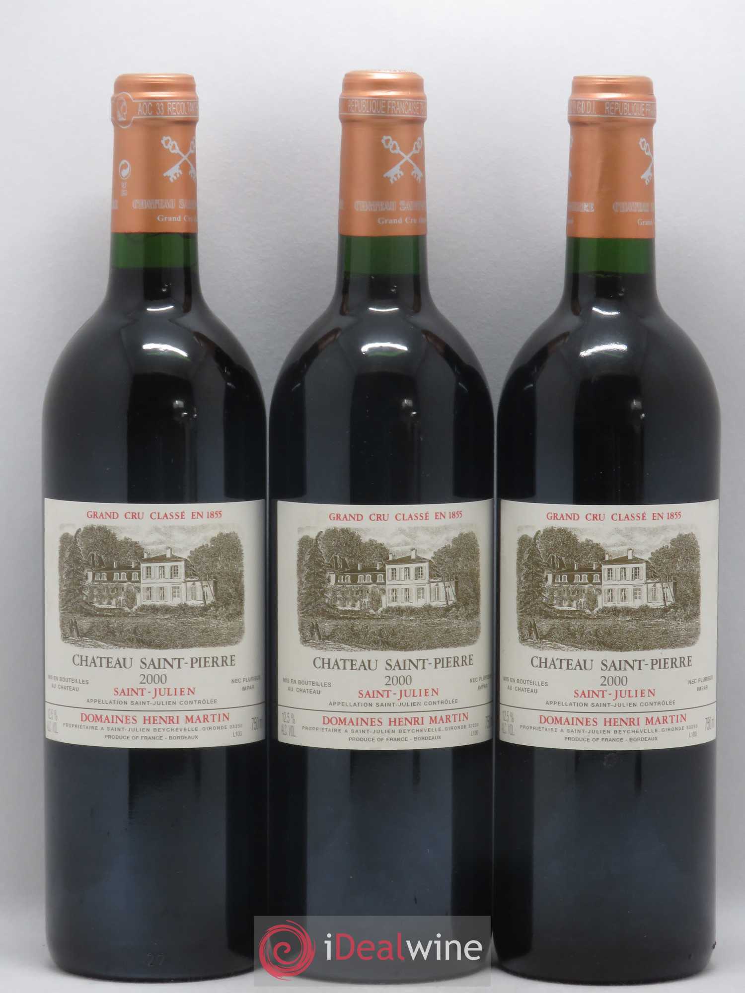Château Saint-Pierre 4ème Grand Cru Classé 2000 - Lot de 12 bouteilles - 2