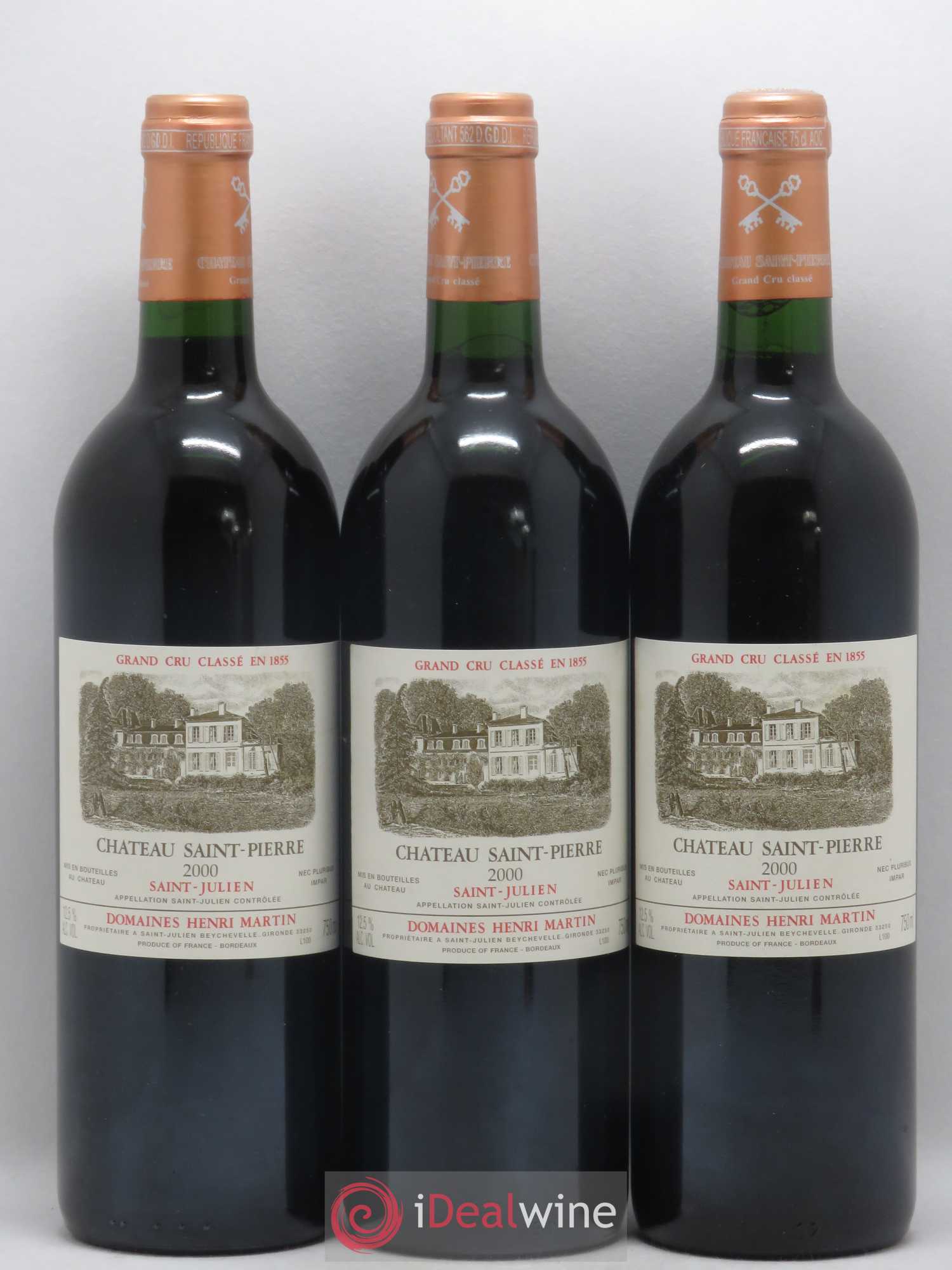 Château Saint-Pierre 4ème Grand Cru Classé 2000 - Lot de 12 bouteilles - 3
