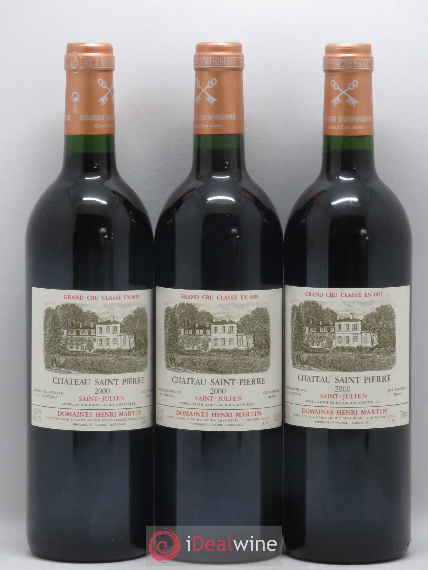 Château Saint-Pierre 4ème Grand Cru Classé 2000 - Lot de 12 bouteilles - 4