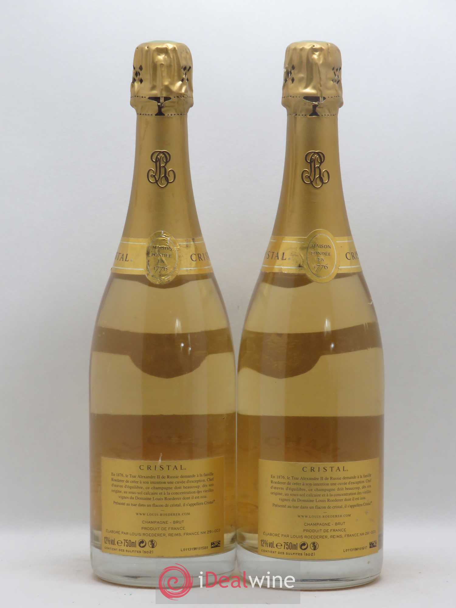 Cristal Louis Roederer 2009 - Lot de 2 bouteilles - 1