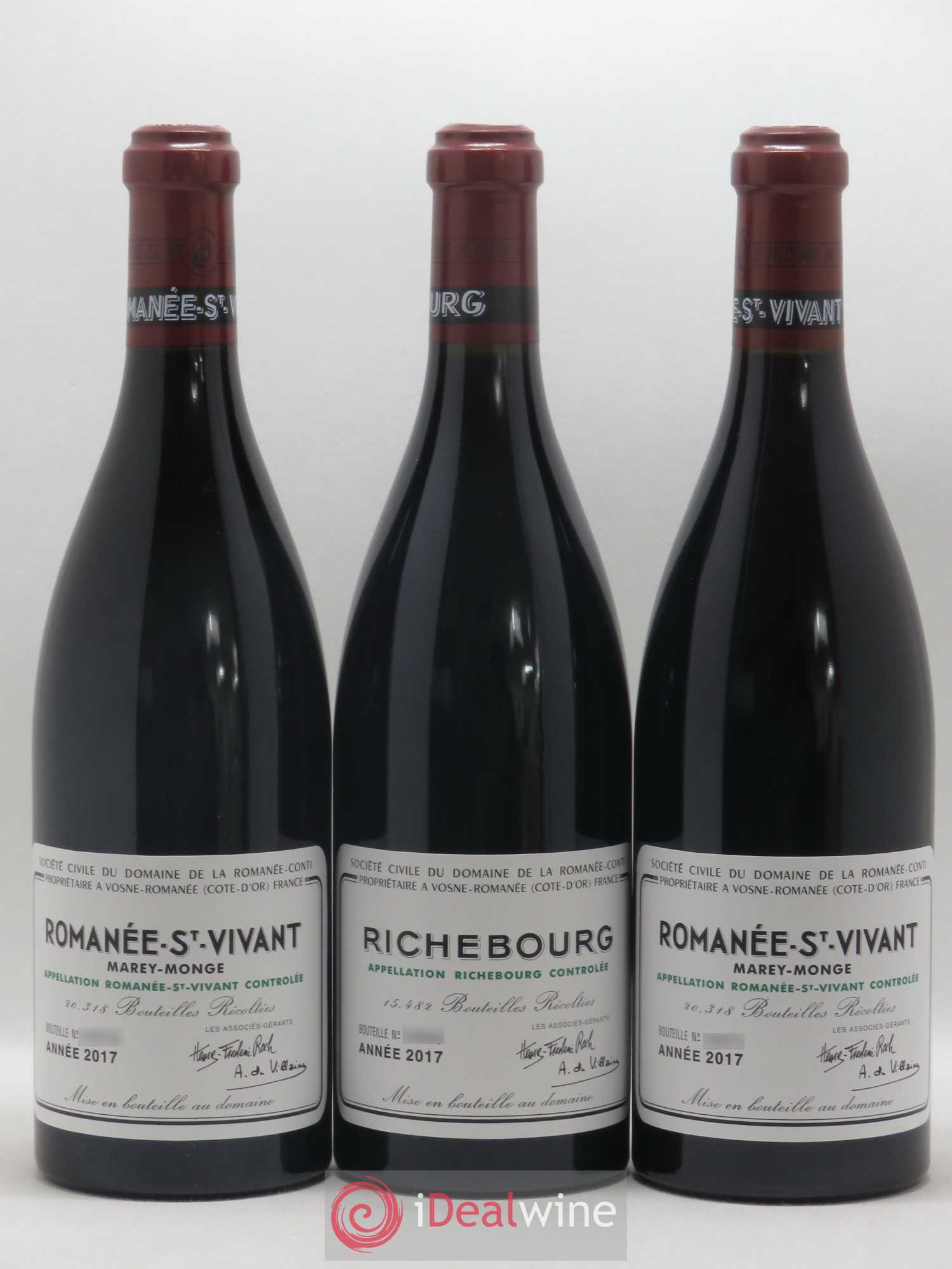 Assortiment 2017 du Domaine de la Romanée-Conti Domaine de la Romanée-Conti 1 Romanée-Conti Grand Cru - 4 La Tâche Grand Cru - 3 Richebourg Grand Cru - 4 Romanée-Saint-Vivant Grand Cru 2017 - Lot de 1 bouteille - 1