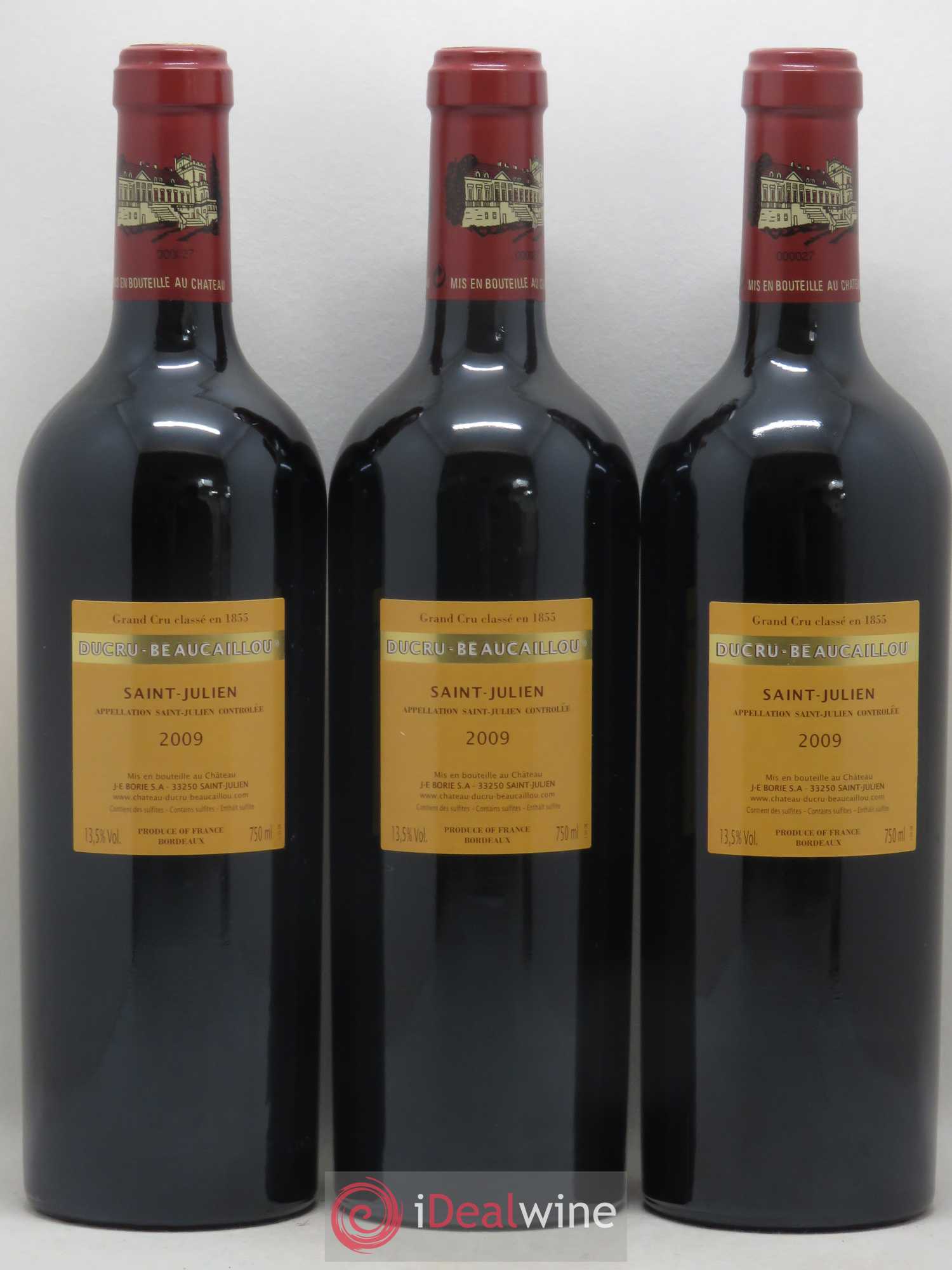 Château Ducru Beaucaillou 2ème Grand Cru Classé 2009 - Lot de 12 bouteilles - 8