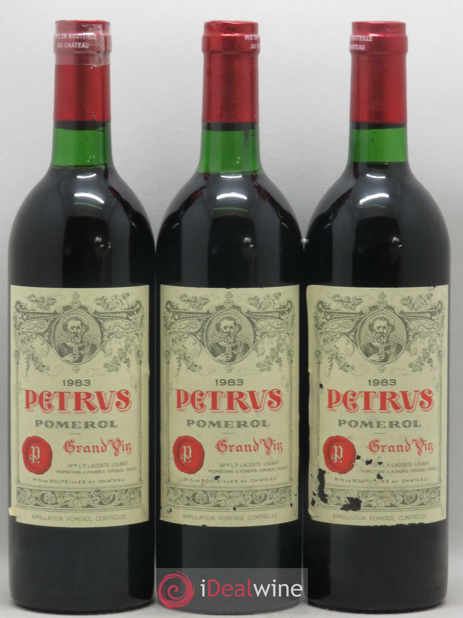 Petrus 1983 - Lot de 3 bouteilles - 0