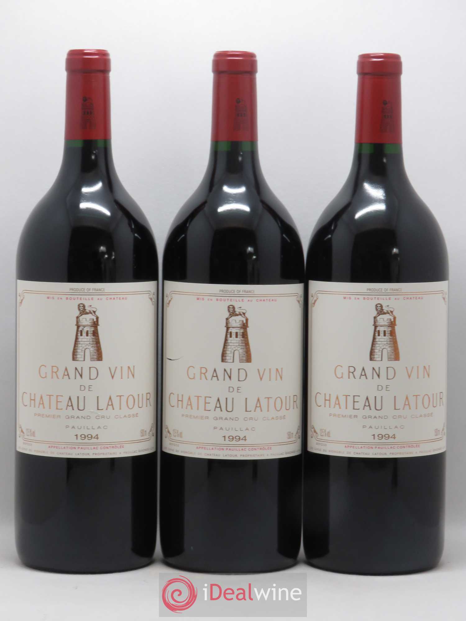 Château Latour 1er Grand Cru Classé 1994 - Lot de 3 magnums - 0