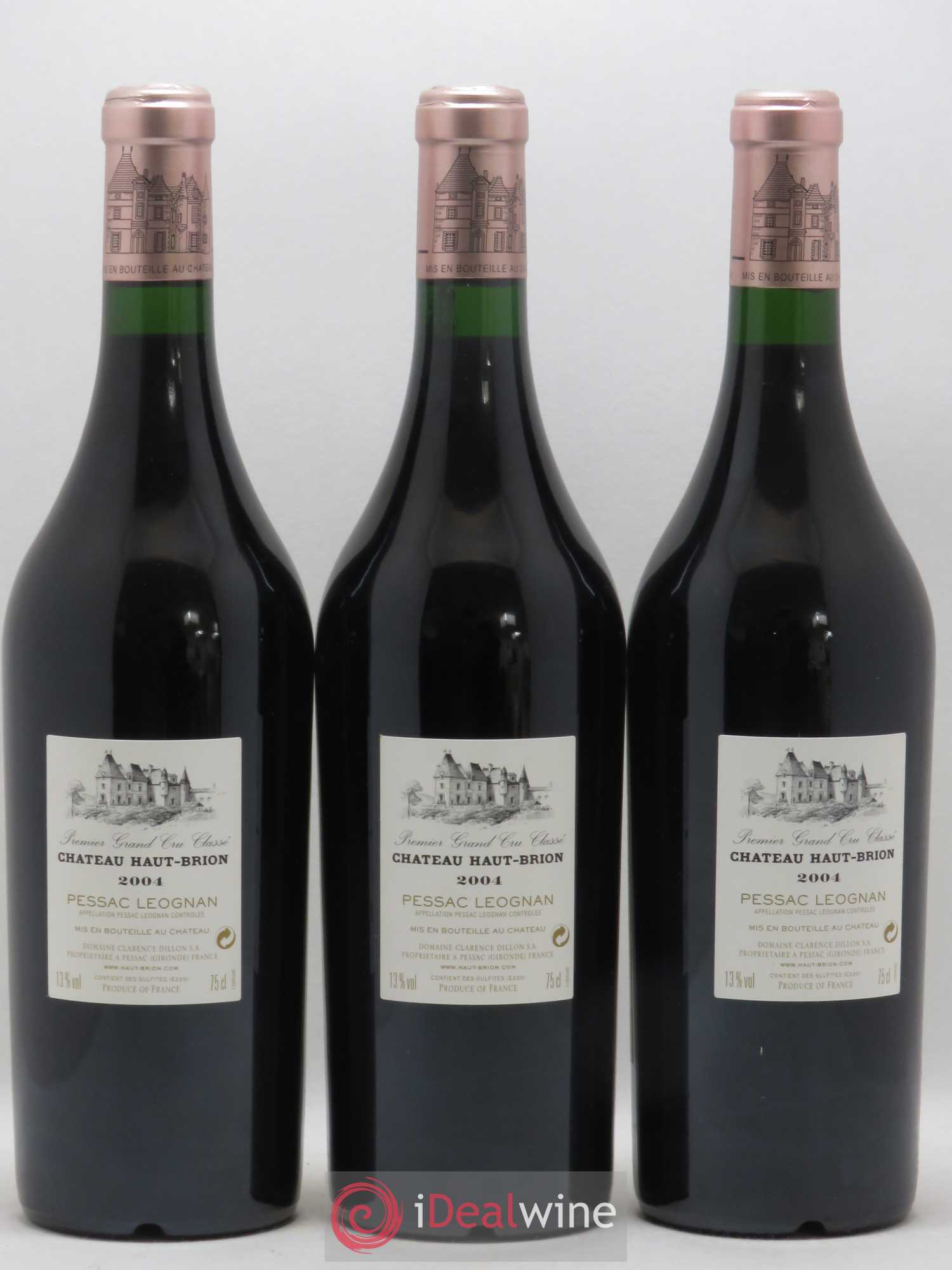 Château Haut Brion 1er Grand Cru Classé 2004 - Lot de 12 bouteilles - 6