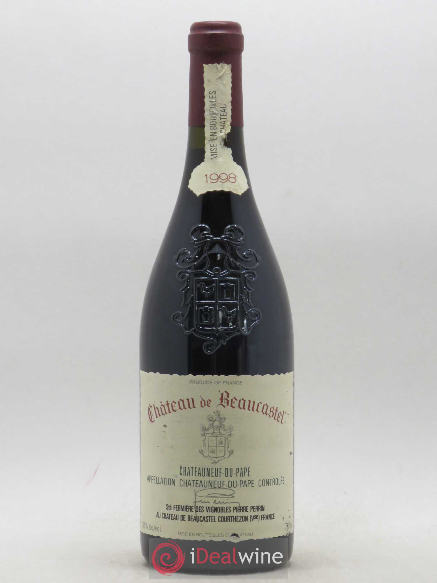 Châteauneuf-du-Pape Château de Beaucastel Famille Perrin 1998 - Lot de 1 bouteille - 0