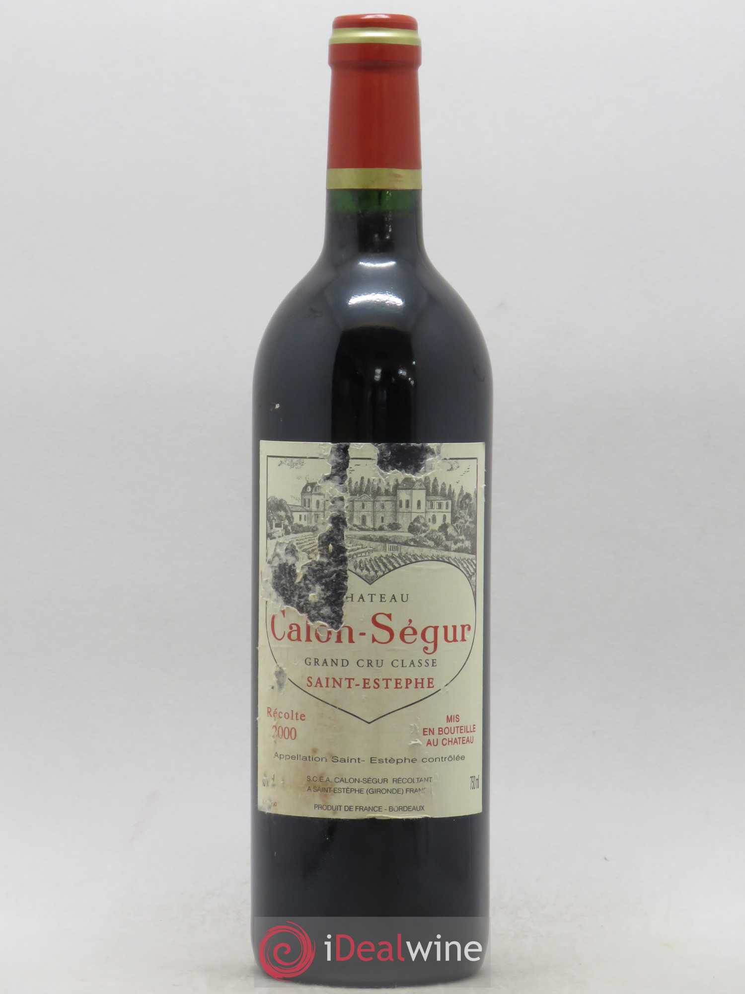 Château Calon Ségur 3ème Grand Cru Classé 2000 - Lot de 1 bouteille - 0