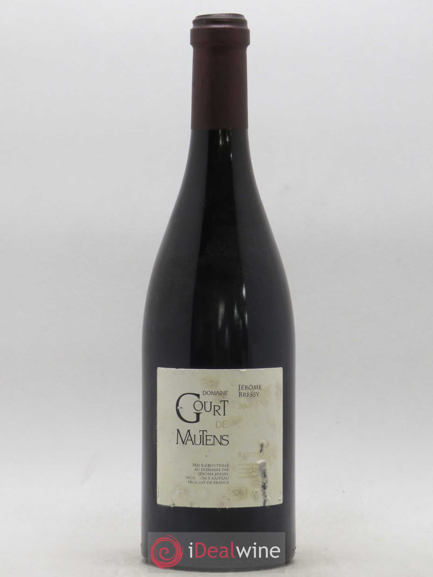Rasteau Domaine Gourt de Mautens - Jérôme Bressy 2003 - Lot de 1 bouteille - 0