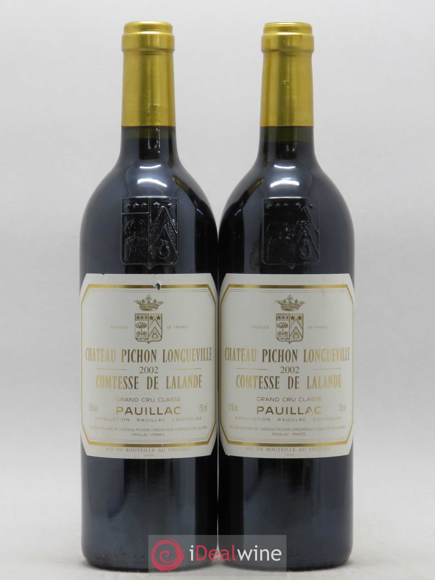 Château Pichon Longueville Comtesse de Lalande 2ème Grand Cru Classé 2002 - Lot de 2 bouteilles - 0