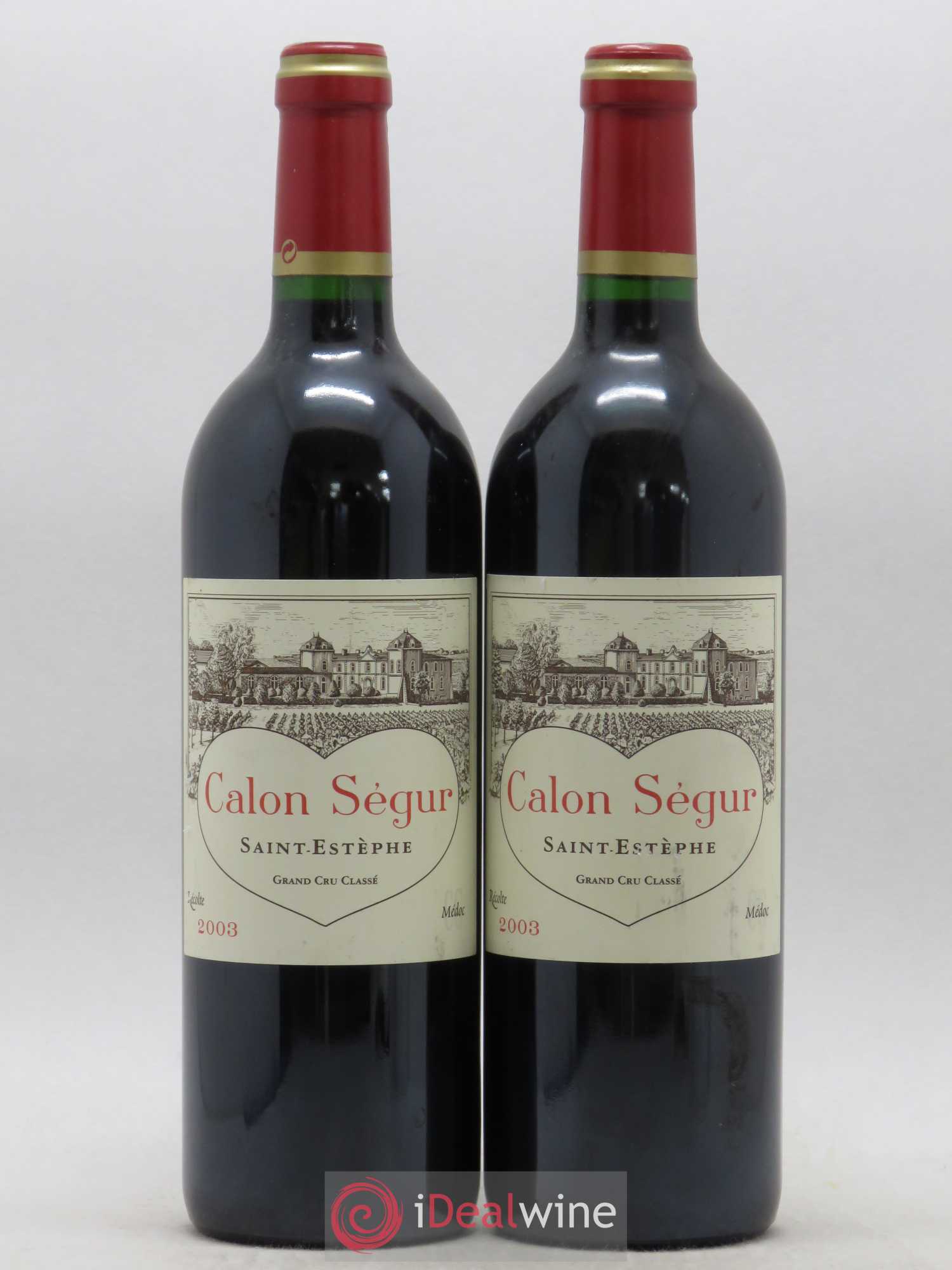 Château Calon Ségur 3ème Grand Cru Classé 2003 - Lot de 2 bouteilles - 0