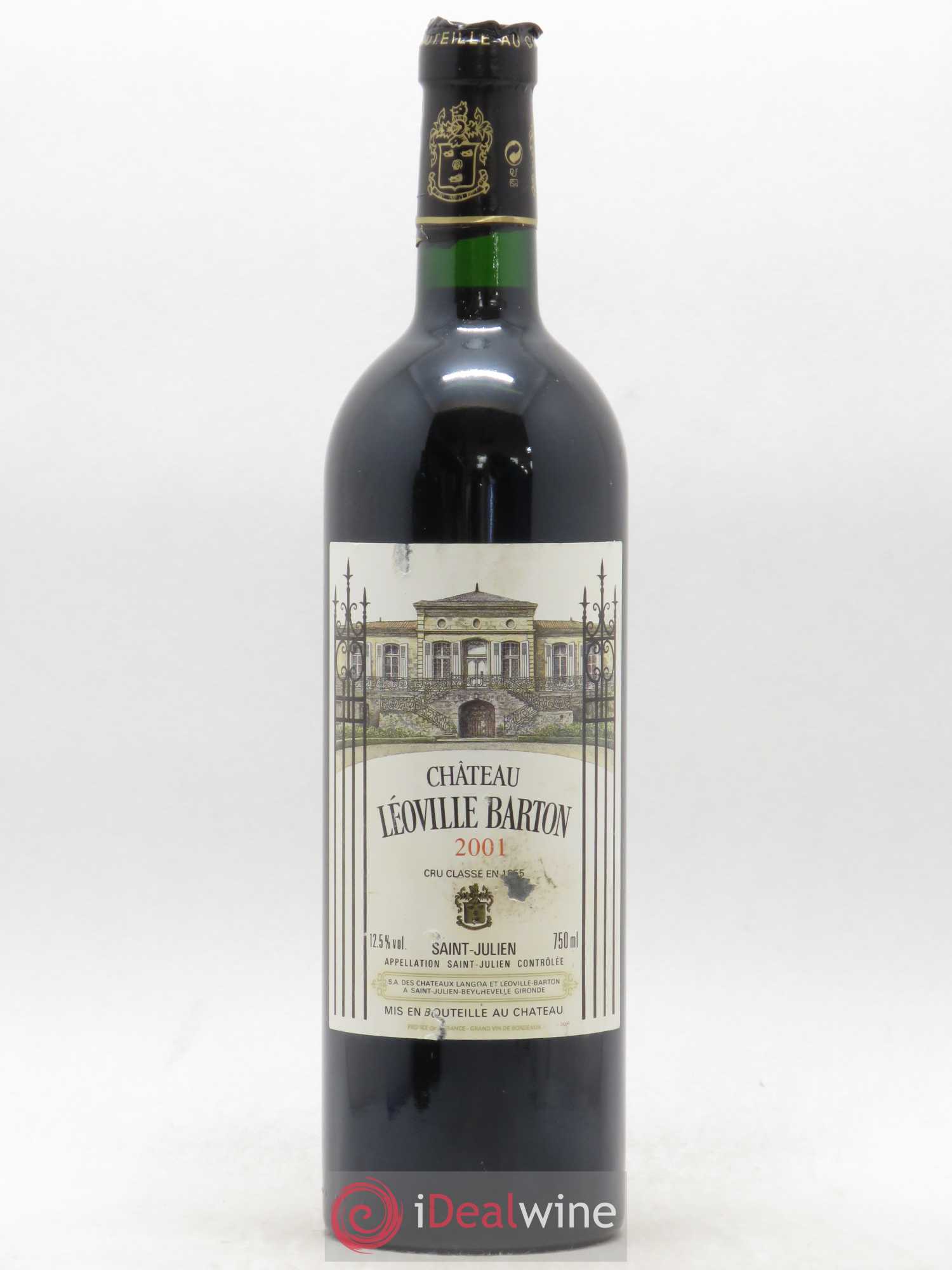Château Léoville Barton 2ème Grand Cru Classé 2001 - Lot de 1 bouteille - 0