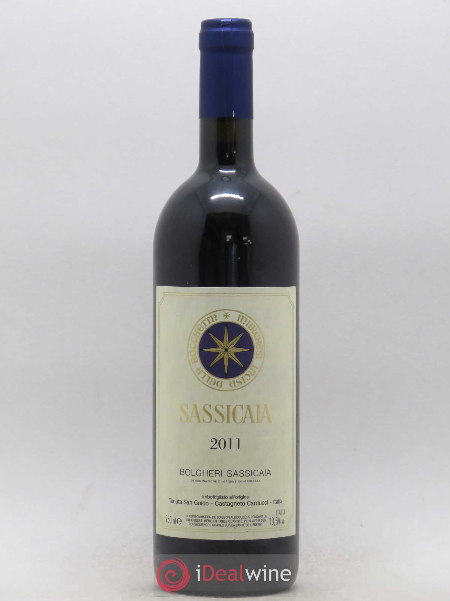 Bolgheri DOC Sassicaia Tenuta San Guido 2011 - Lot de 1 bouteille - 0