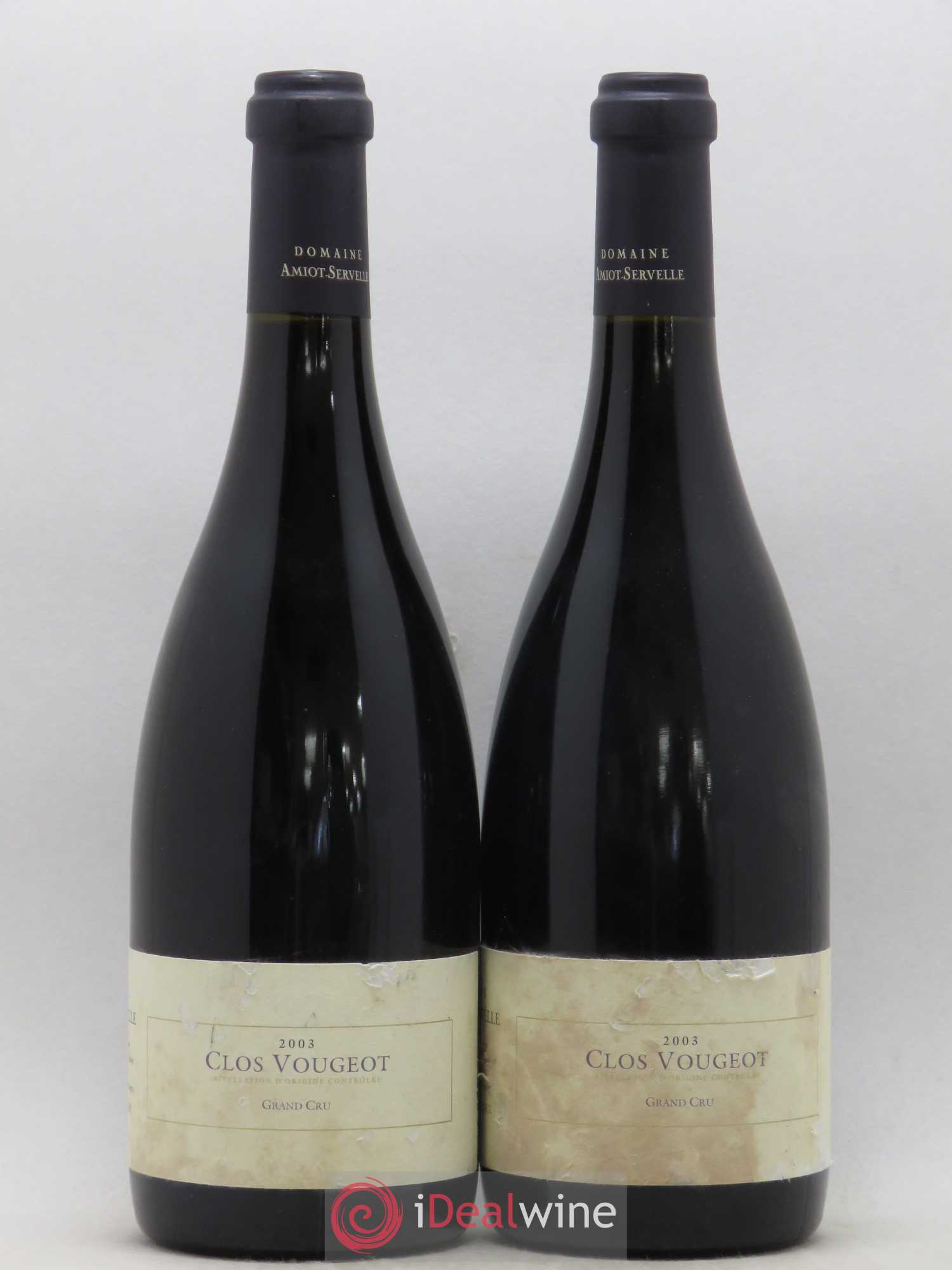 Clos de Vougeot Grand Cru Amiot-Servelle 2003 - Lot de 2 bouteilles - 0