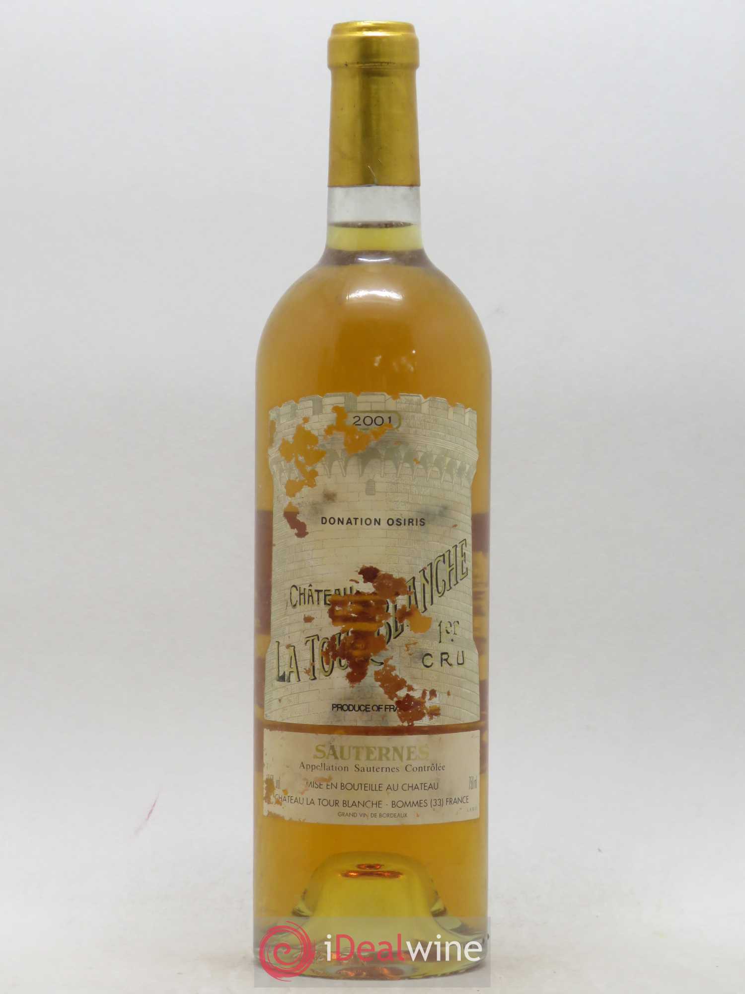 Château la Tour Blanche 1er Grand Cru Classé 2001 - Lotto di 1 bottiglia - 0