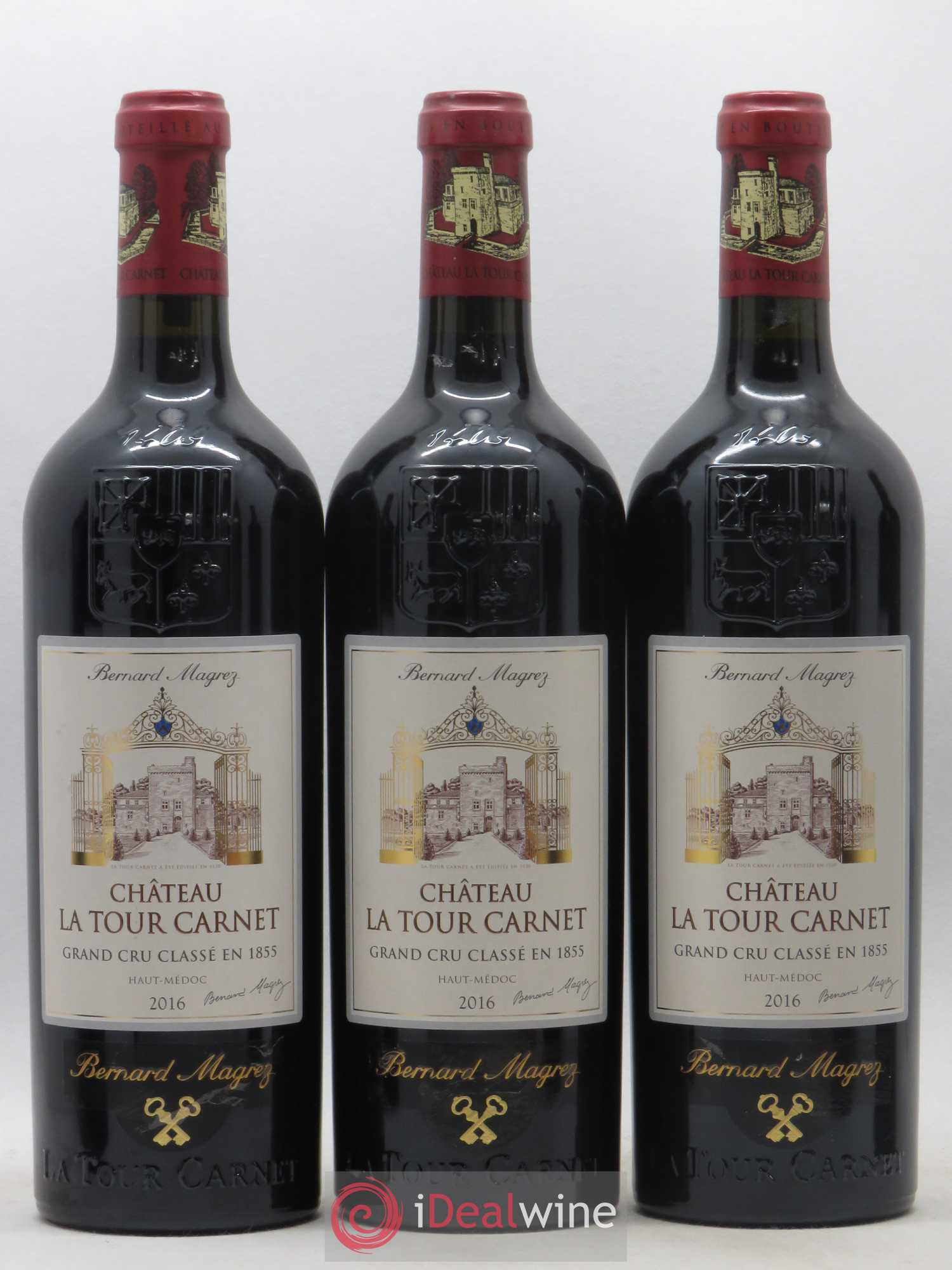Château la Tour Carnet 4ème Grand Cru Classé 2016 - Lot de 6 bouteilles - 1