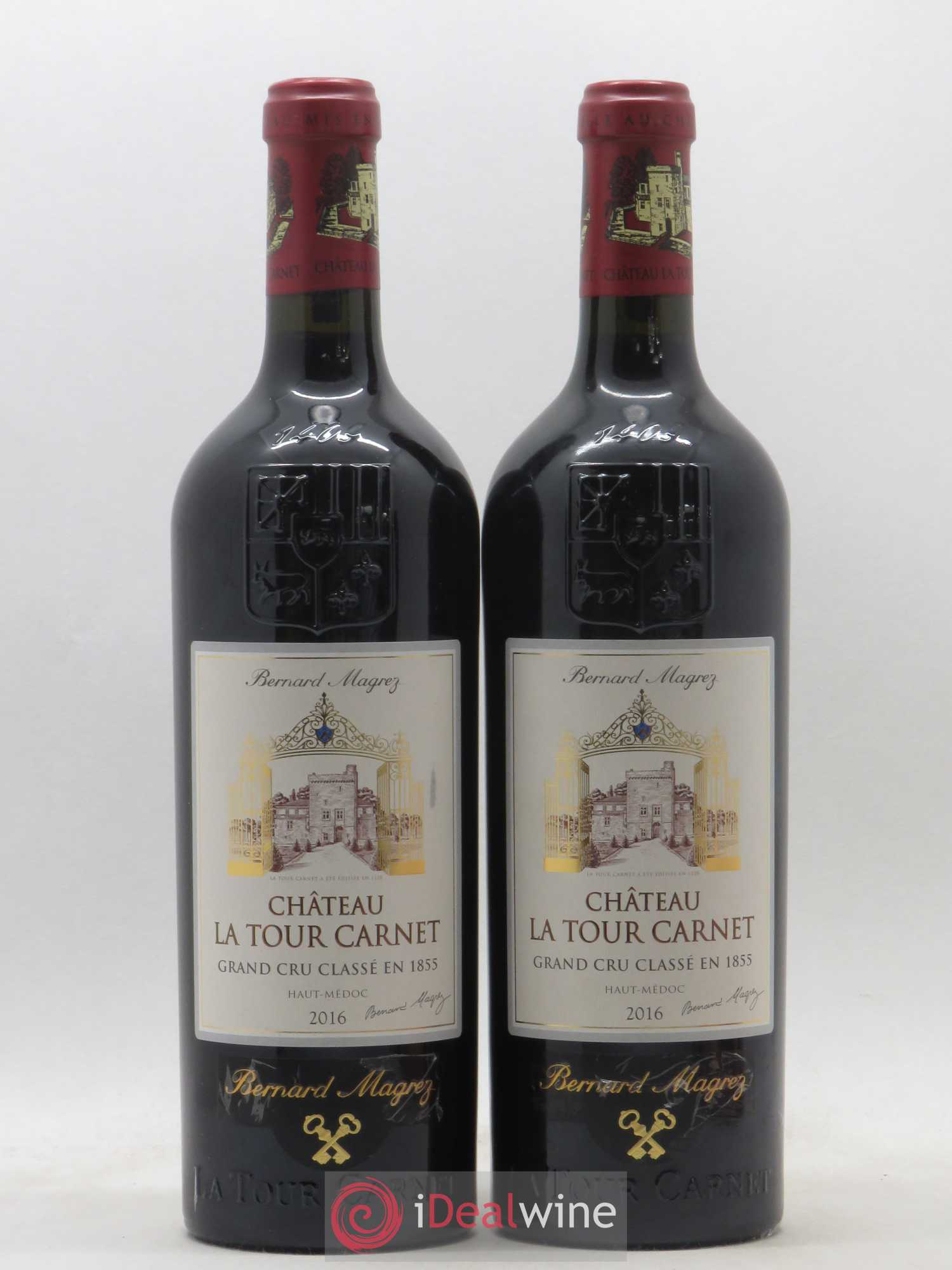 Château la Tour Carnet 4ème Grand Cru Classé 2016 - Lot de 2 bouteilles - 0