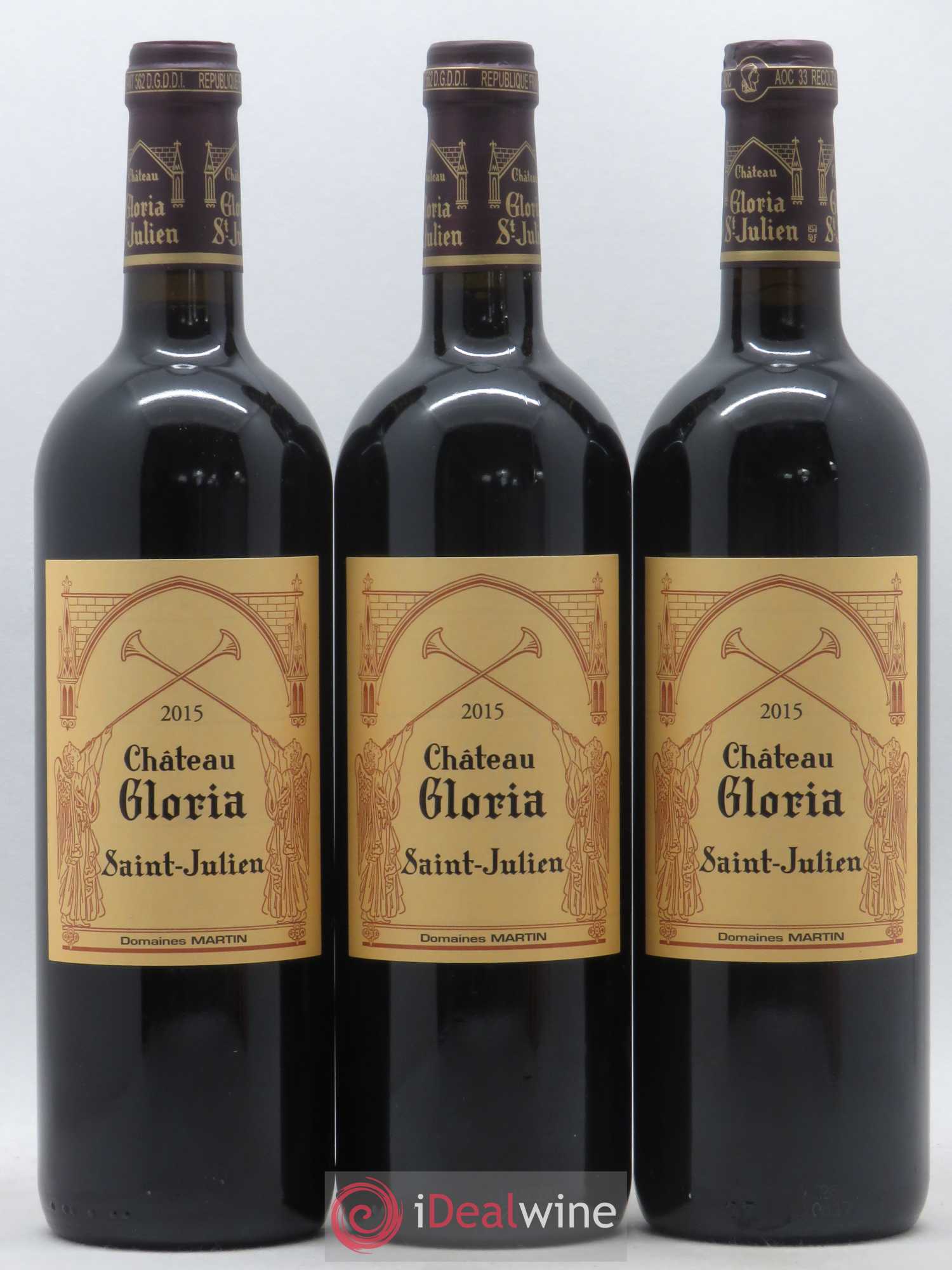 Château Gloria 2015 - Lot de 3 bouteilles - 0