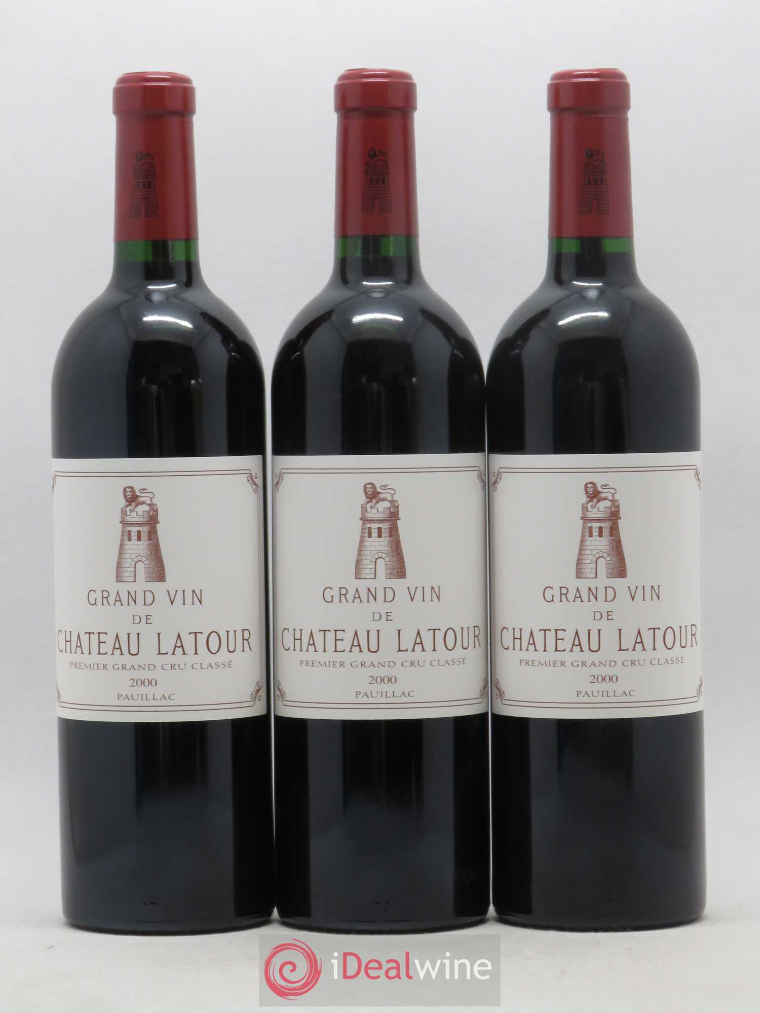 Château Latour 1er Grand Cru Classé 2000 - Lot de 3 bouteilles - 0