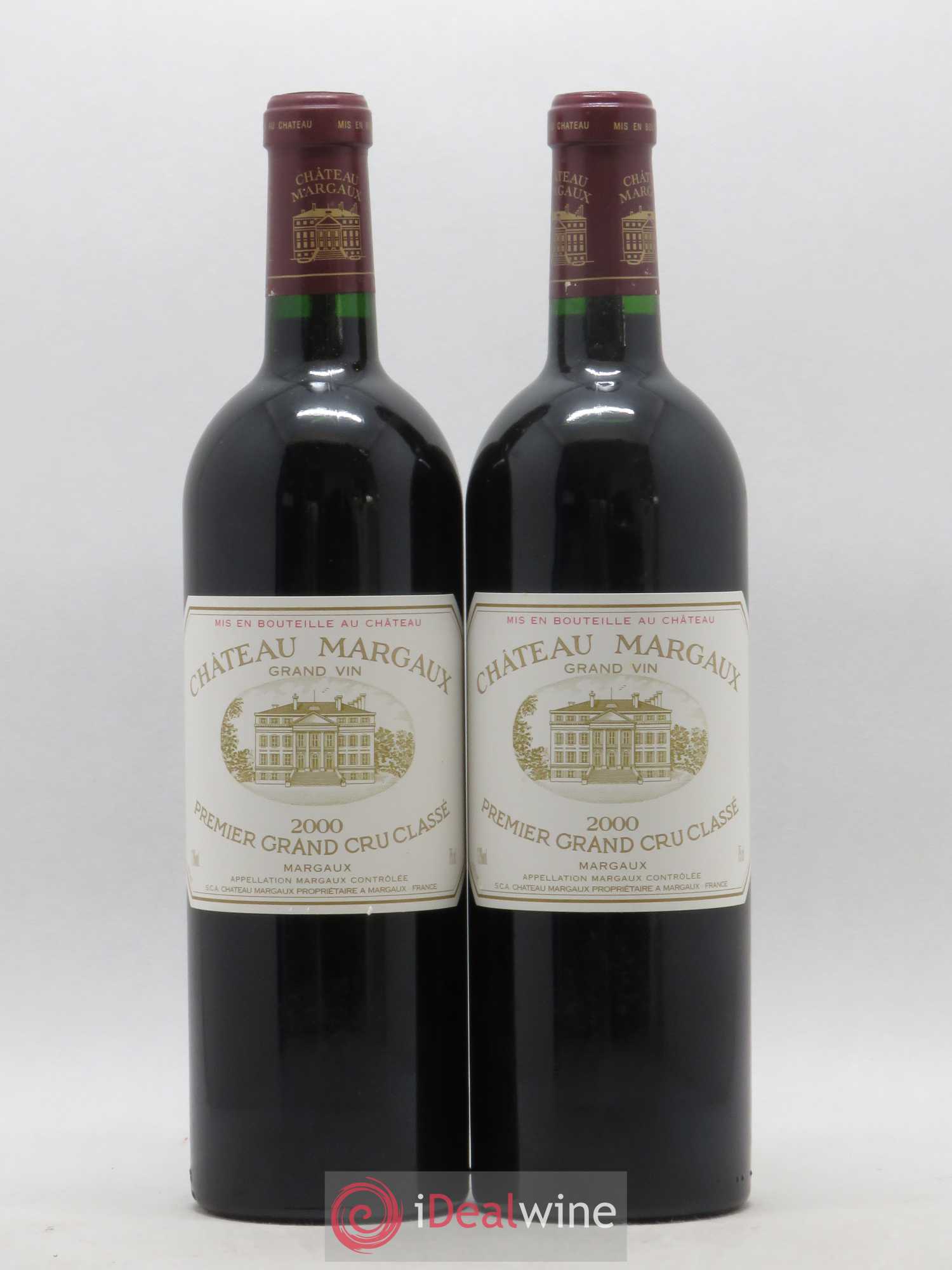 Château Margaux 1er Grand Cru Classé 2000 - Lot de 2 bouteilles - 0