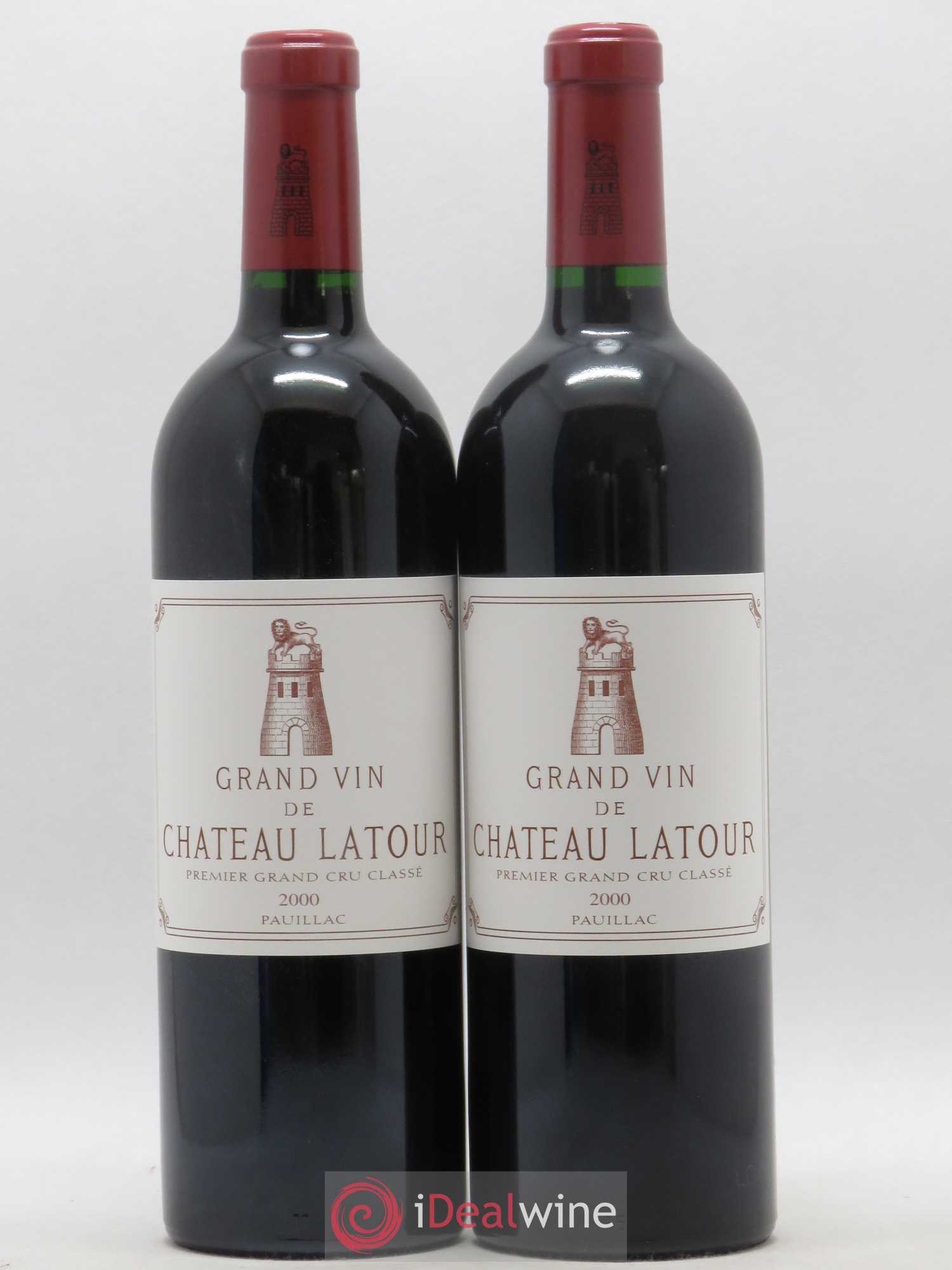 Château Latour 1er Grand Cru Classé 2000 - Lot de 2 bouteilles - 0
