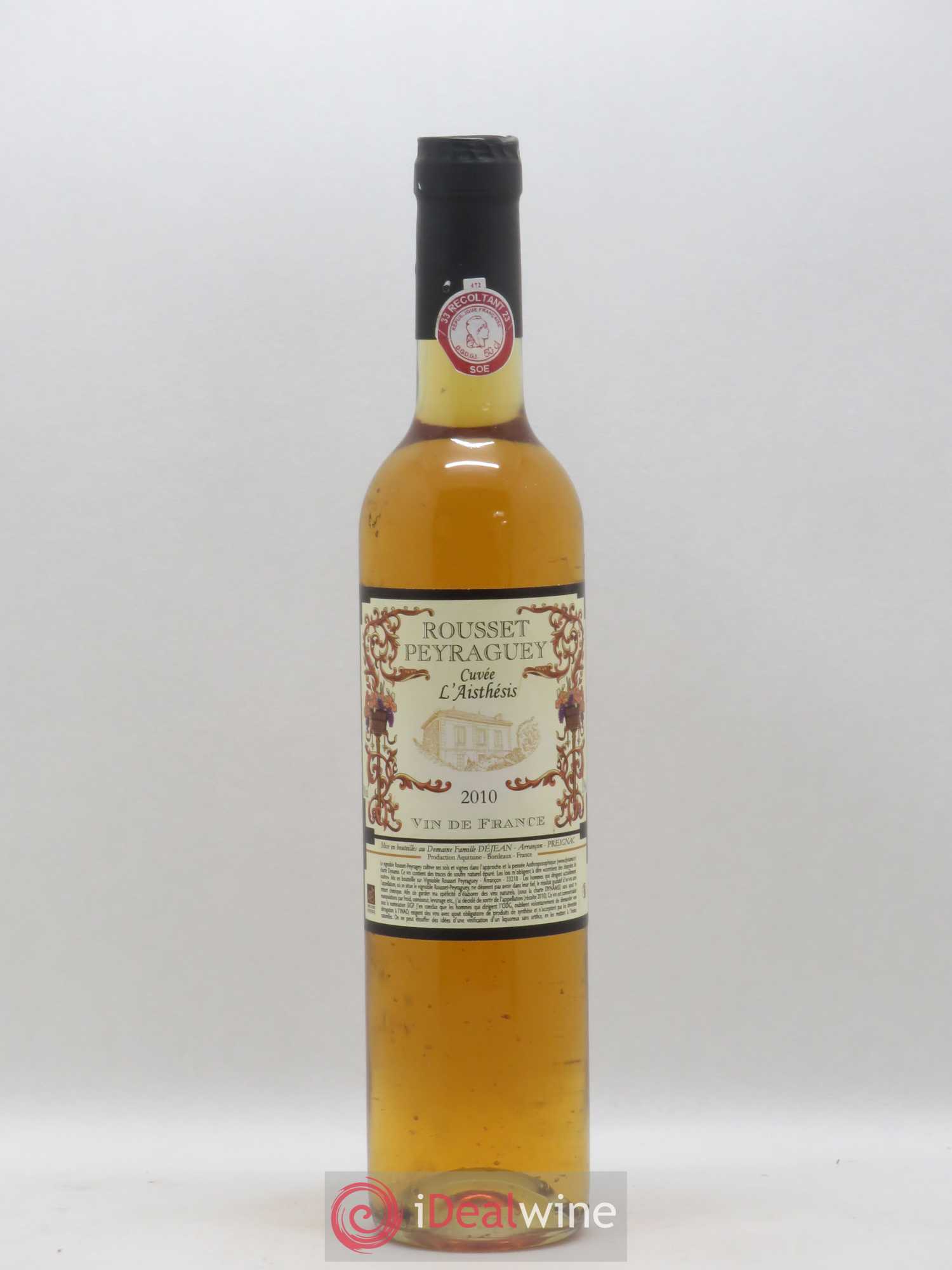 Rousset Peyraguey L'Aisthésis Cuvée l'Aisthésis/50cl 2010 - Posten von 1 Flasche - 0