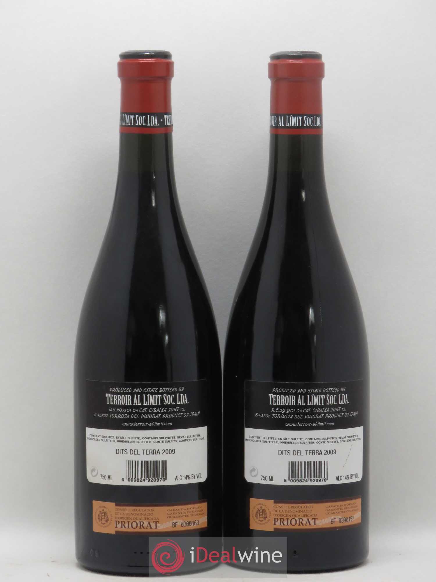 Priorat Terroir Al Limit Arbossar Dominik Hubert 2009 - Lot de 2 bouteilles - 1