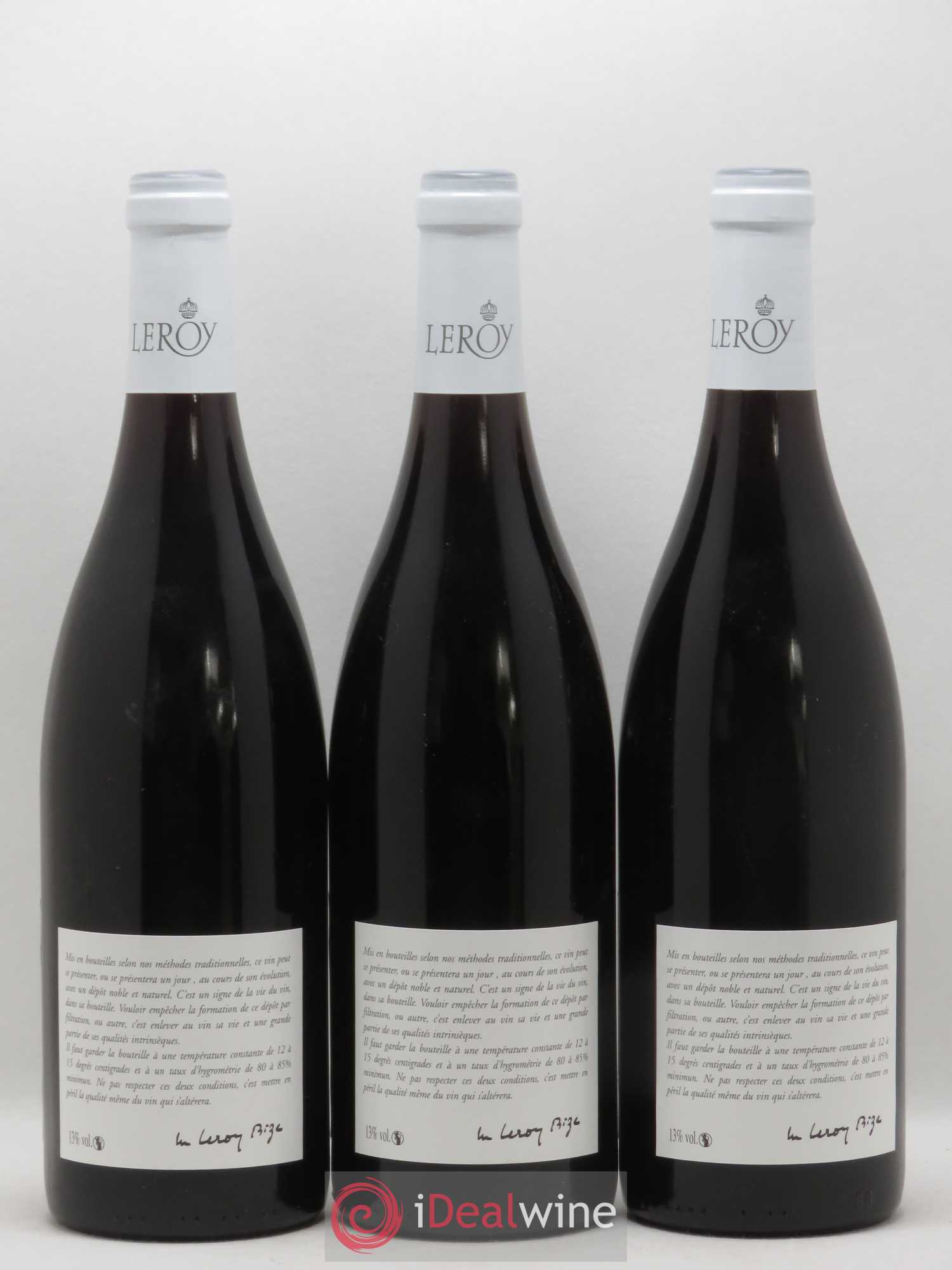 Aloxe-Corton Leroy 2003 - Lot de 3 bouteilles - 1