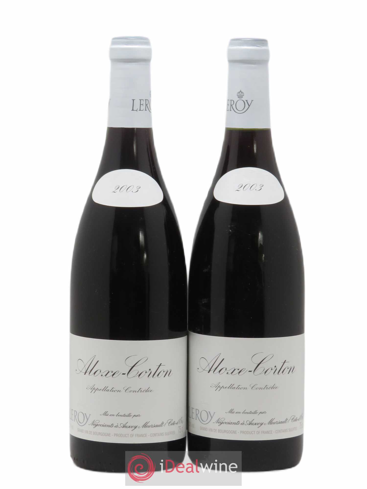 Aloxe-Corton Leroy 2003 - Posten von 2 Flaschen - 0