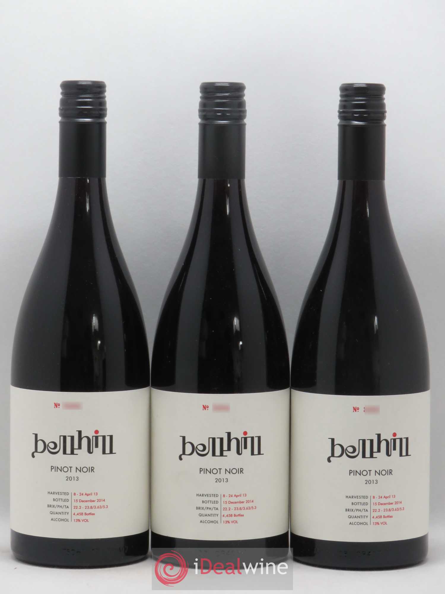 Canterbury Bell Hill Pinot Noir 2013 - Lot de 3 bouteilles - 0