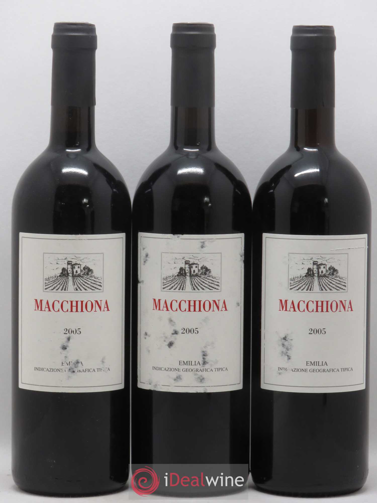 Italie Macchiona La Stoppa Emilia 2005 - Posten von 3 Flaschen - 0