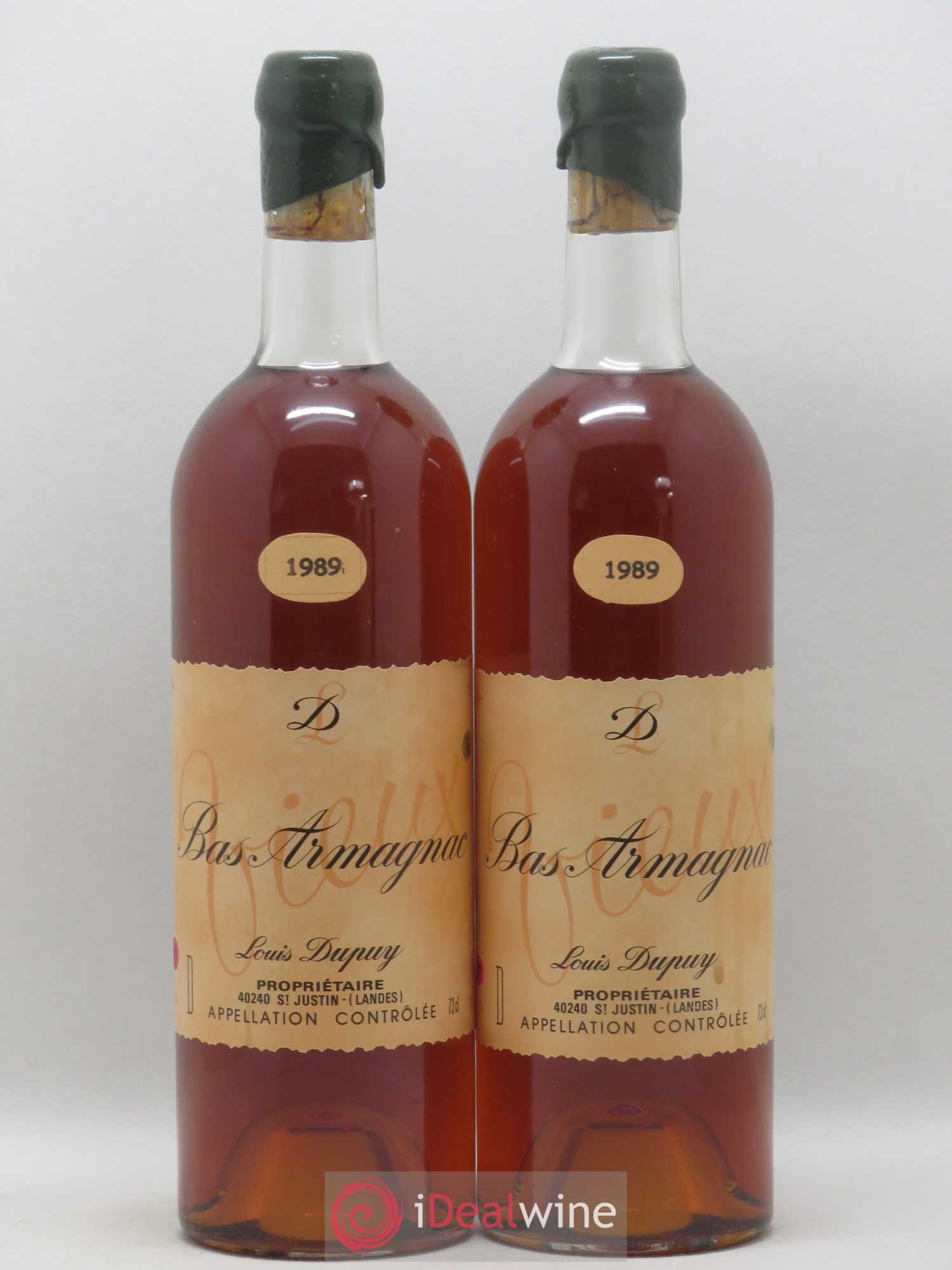 Bas-Armagnac Louis Dupuy 1989 - Posten von 2 Flaschen - 0