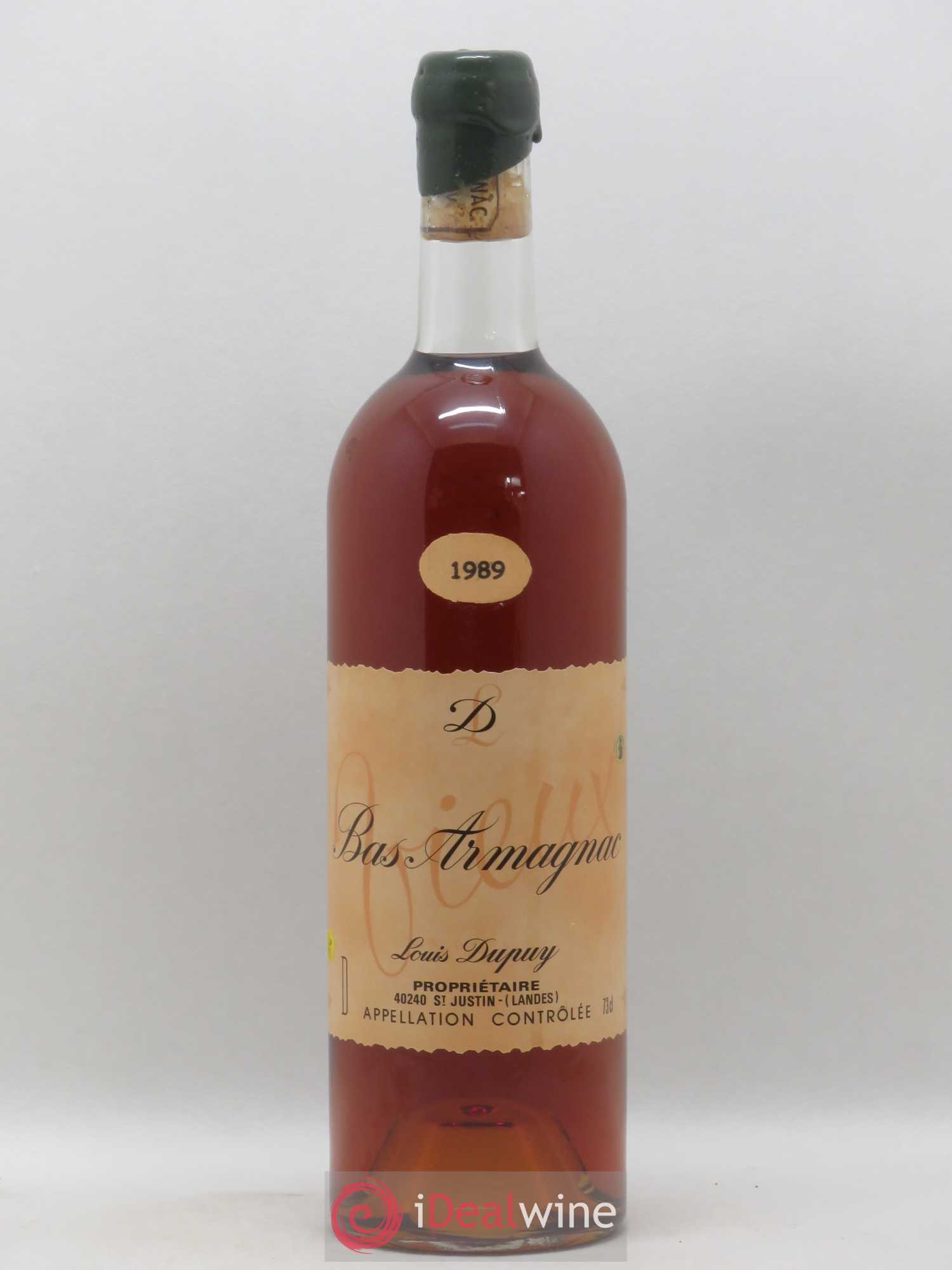Bas-Armagnac Louis Dupuy 1989 - Posten von 1 Flasche - 0