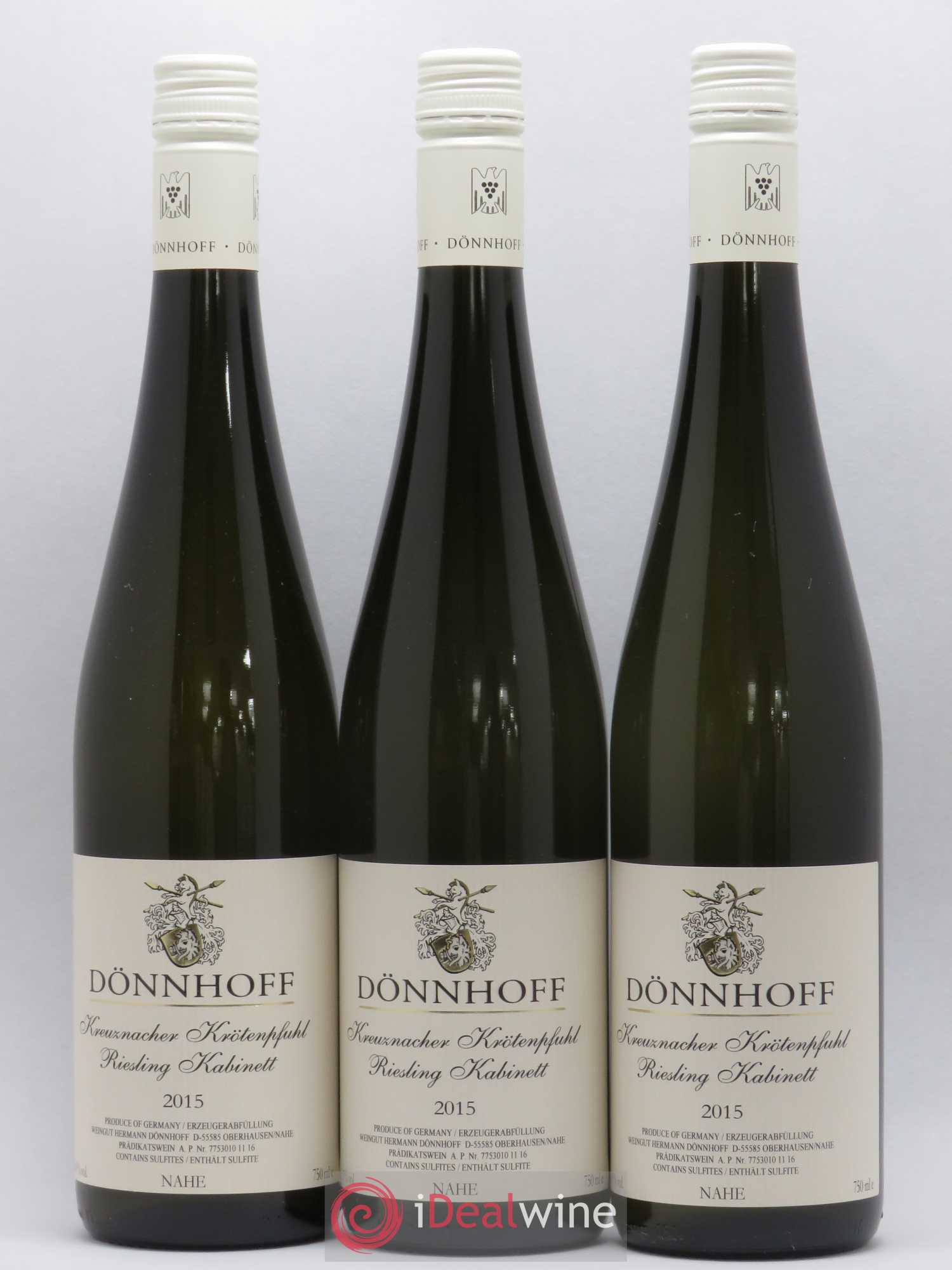 Riesling Donnhoff Kabinett Kreuznacher Krotenpfuhl Nahe 2015 - Posten von 6 Flaschen - 1