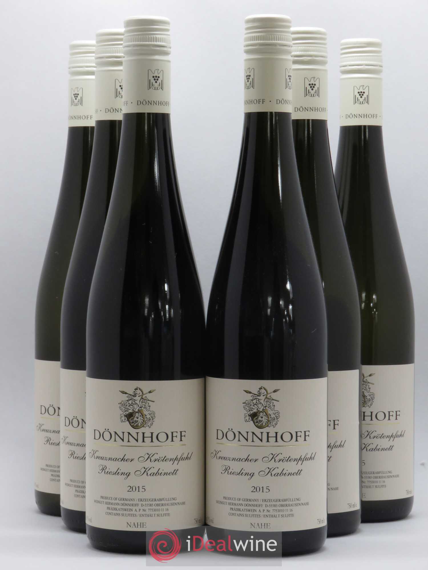 Riesling Donnhoff Kabinett Kreuznacher Krotenpfuhl Nahe 2015 - Posten von 6 Flaschen - 0