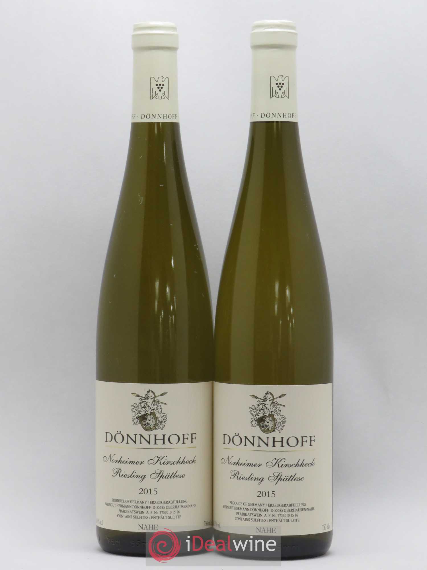Riesling Donnhoff Spatlese Norheimer Kirschheck Nahe 2015 - Lotto di 2 bottiglie - 0