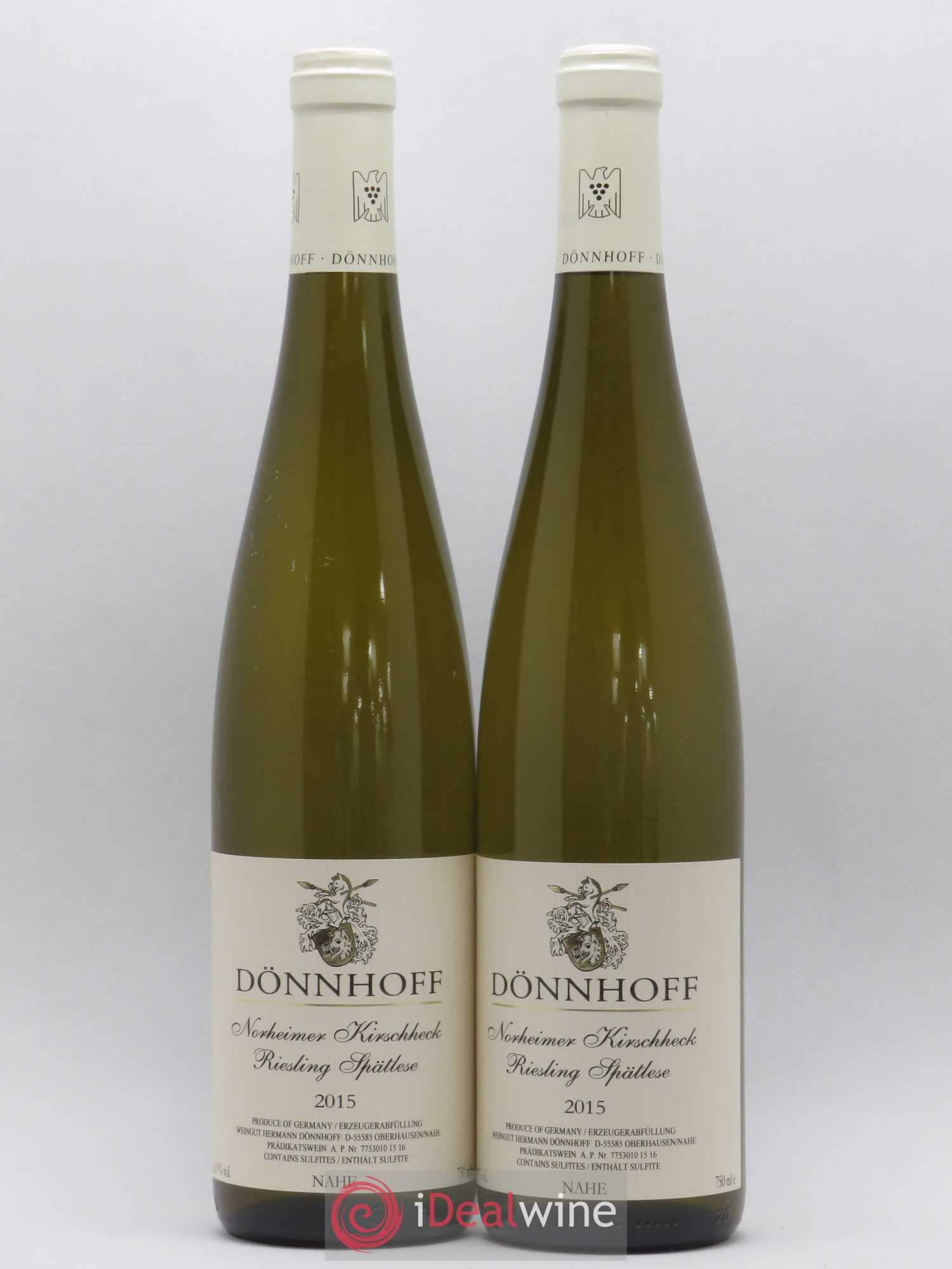 Riesling Donnhoff Spatlese Norheimer Kirschheck Nahe 2015 - Posten von 2 Flaschen - 0