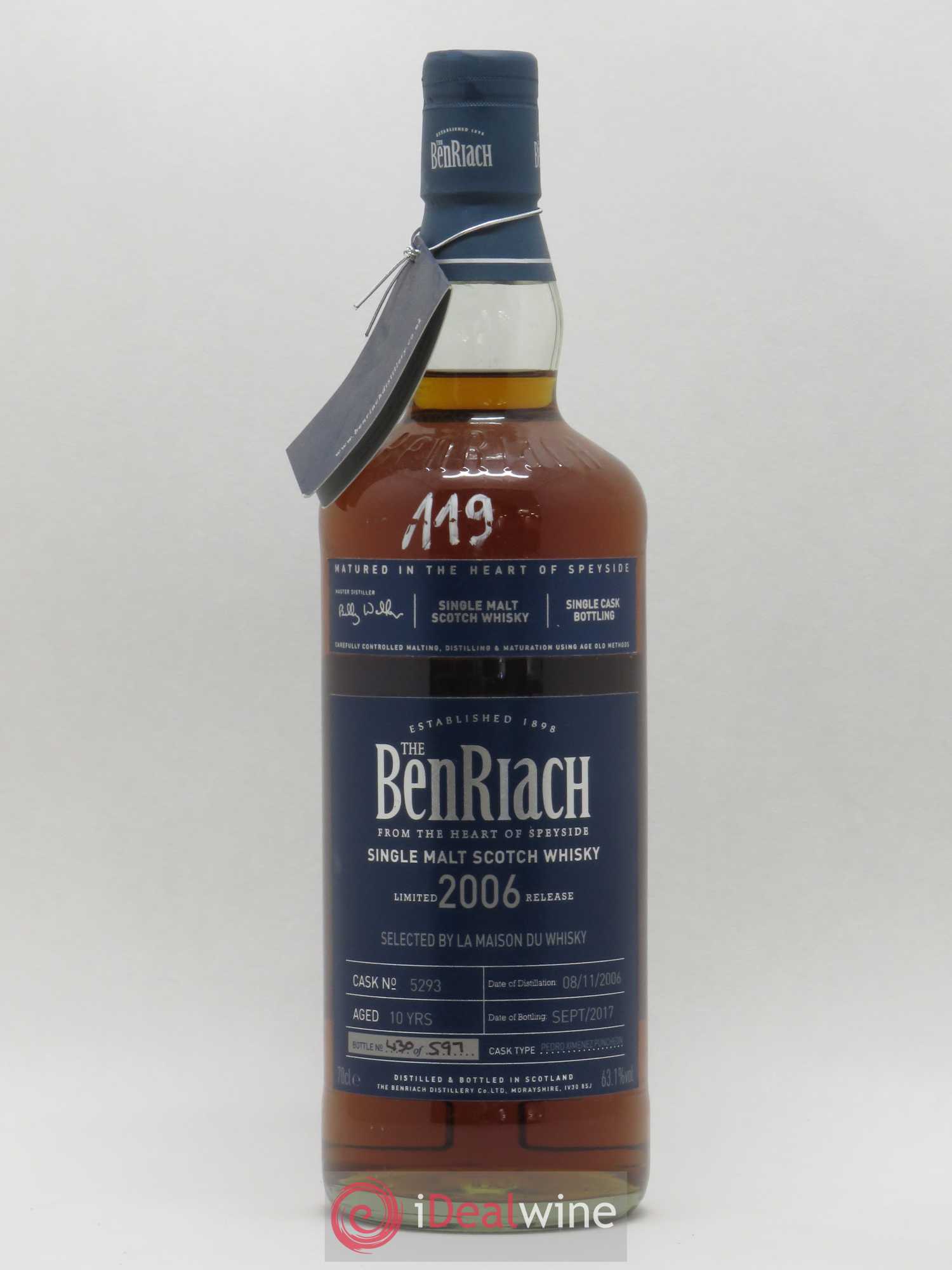 Whisky Single Malt Scotch Benriach 2006 - Posten von 1 Flasche - 0